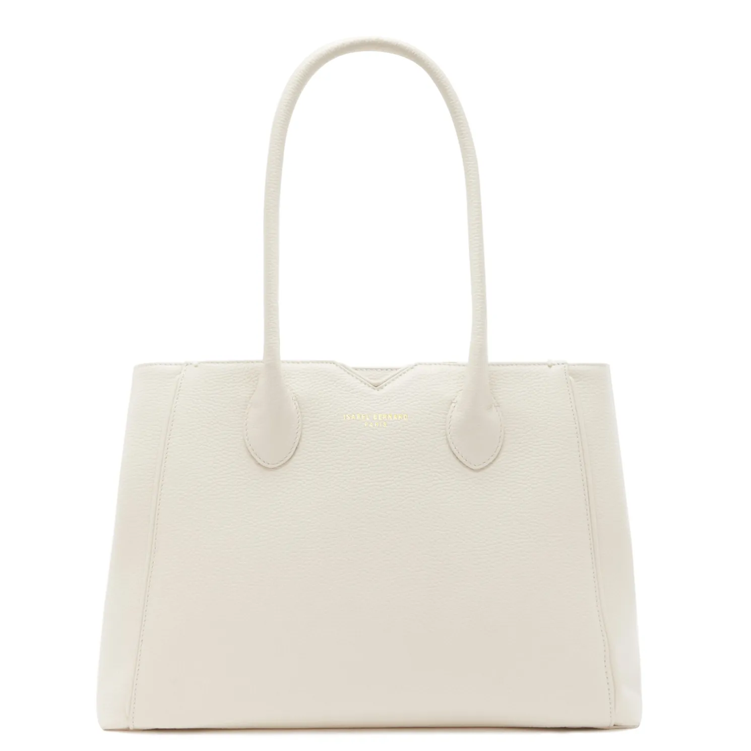 Honoré Cloe crème leren handtas van kalfsleer