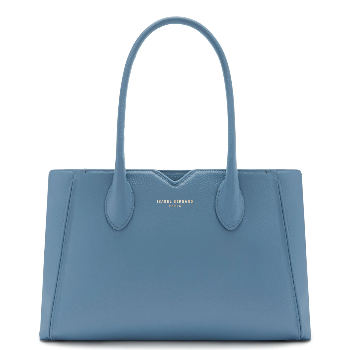 Honoré Cloe Midi blauwe leren handtas van kalfsleer