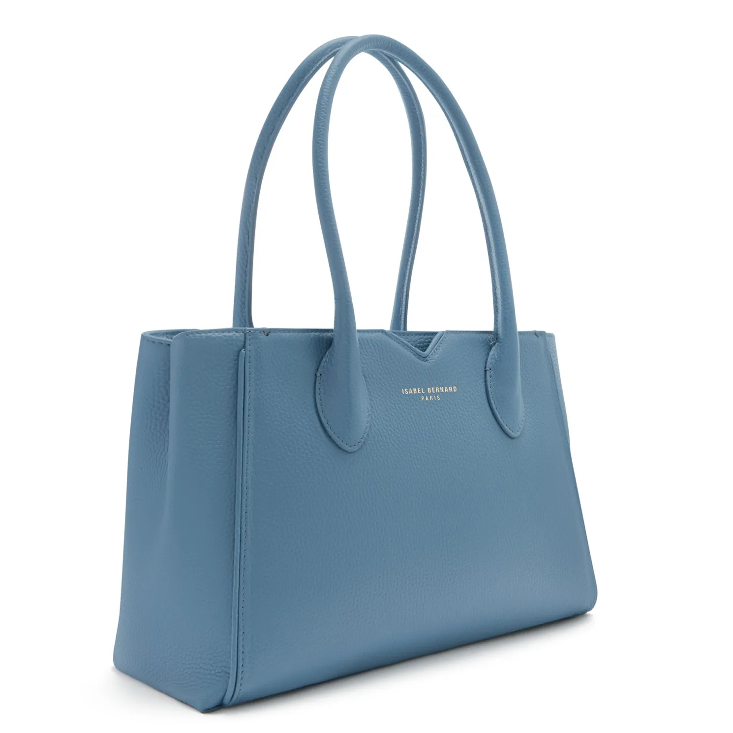 Honoré Cloe Midi blauwe leren handtas van kalfsleer