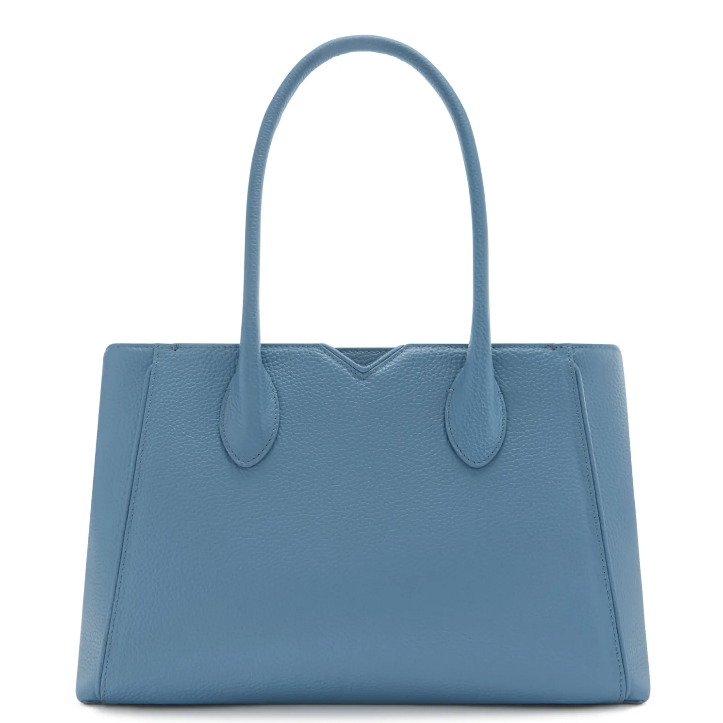 Honoré Cloe Midi blauwe leren handtas van kalfsleer