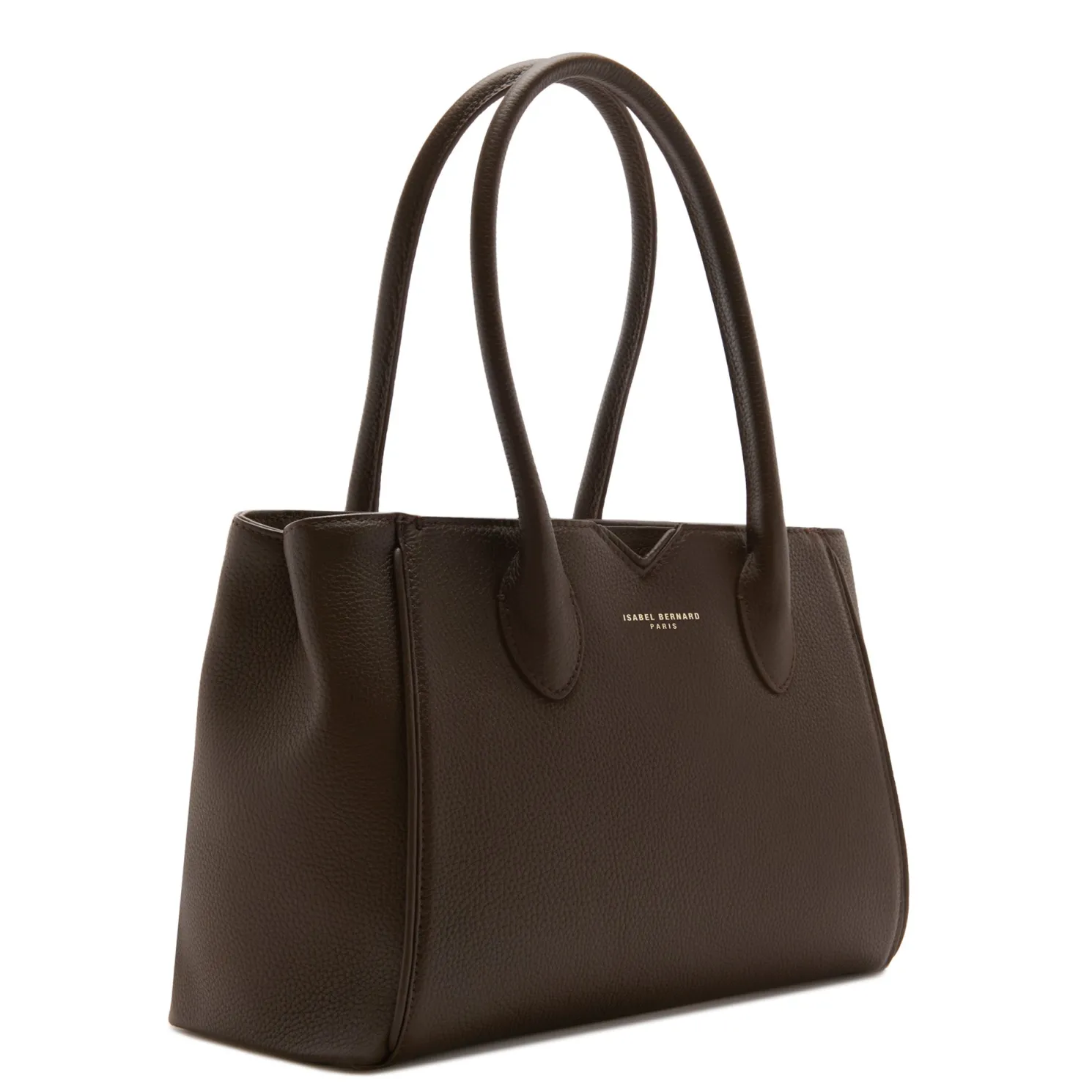 Honoré Cloe Midi bruine leren handtas van kalfsleer