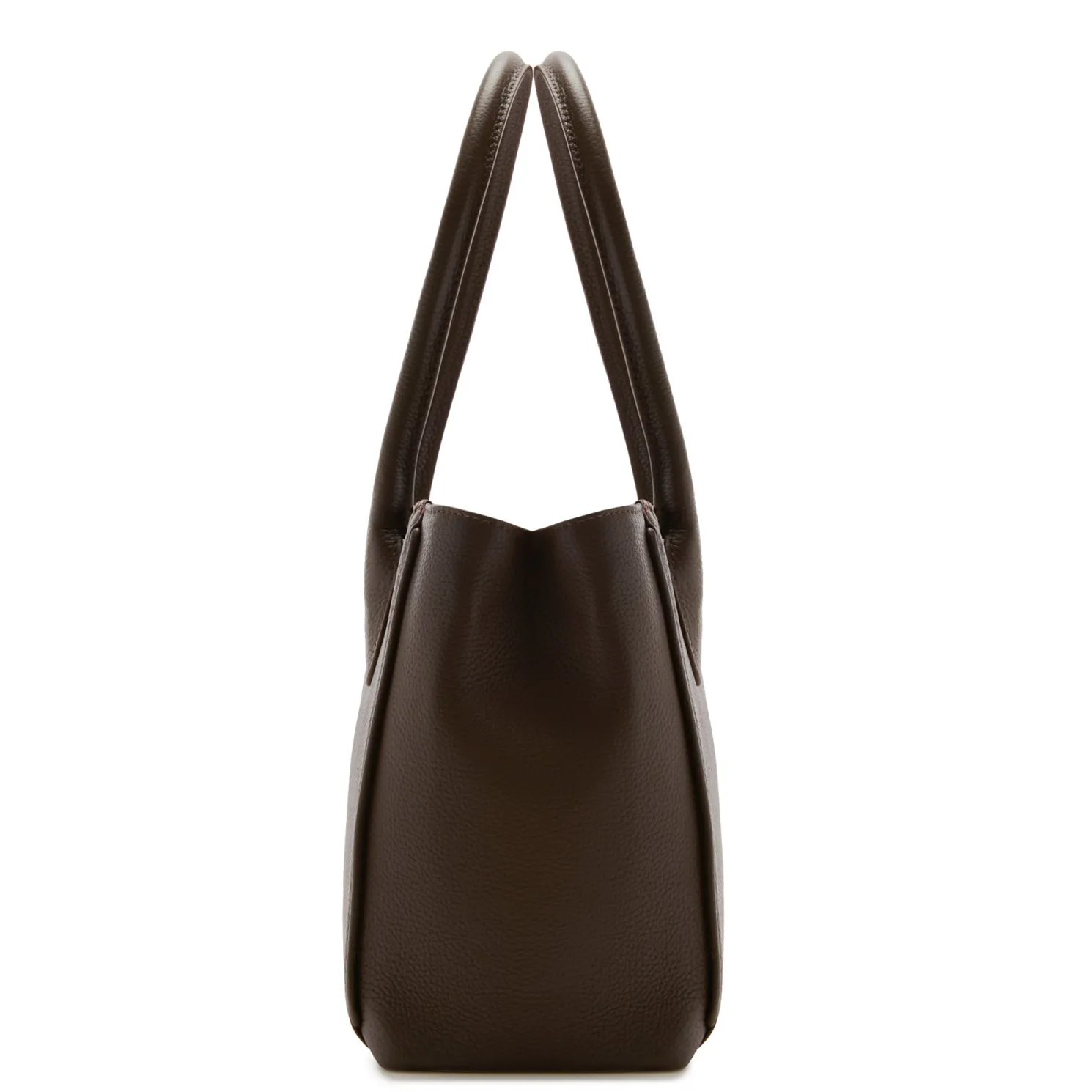 Honoré Cloe Midi bruine leren handtas van kalfsleer