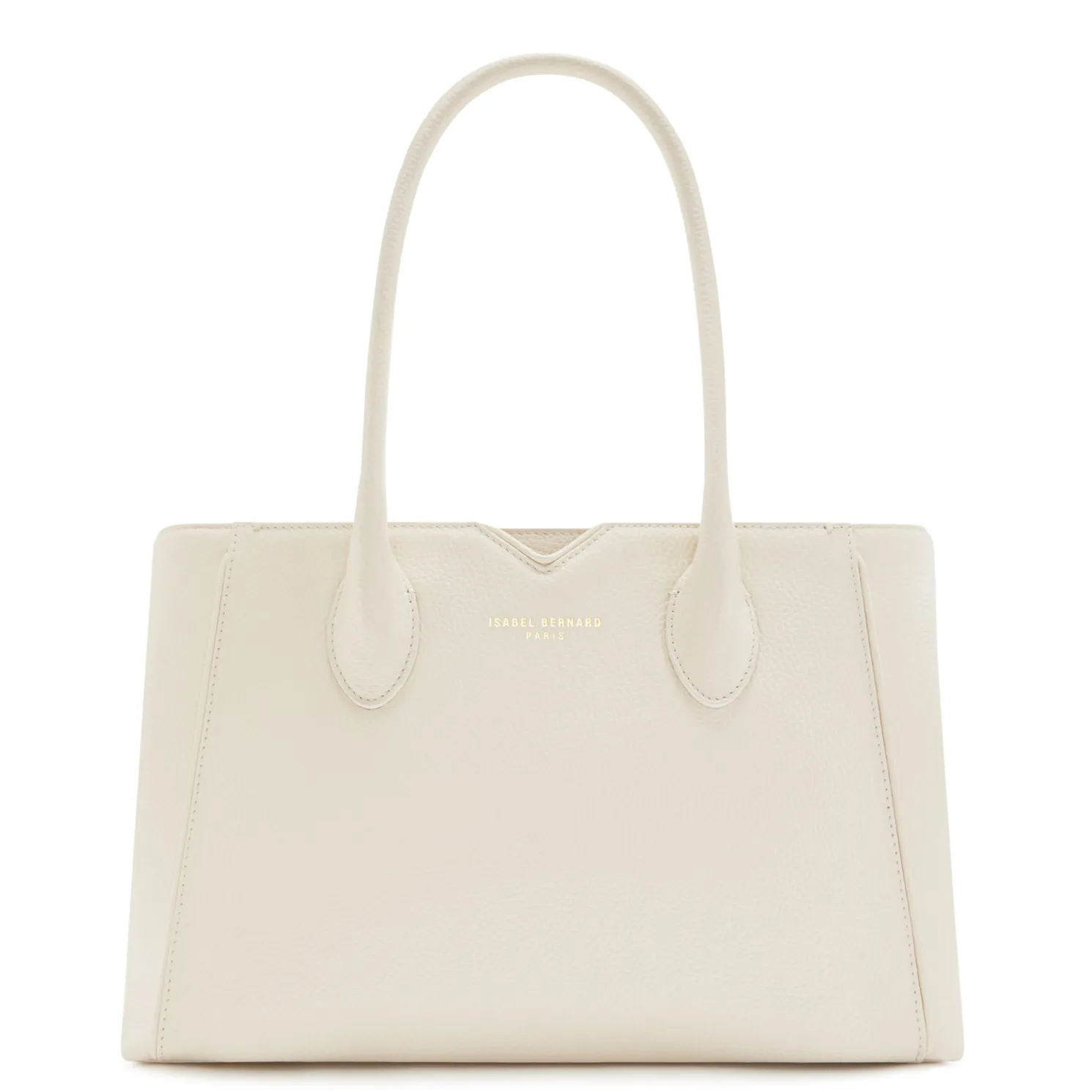 Honoré Cloe Midi crème leren handtas van kalfsleer