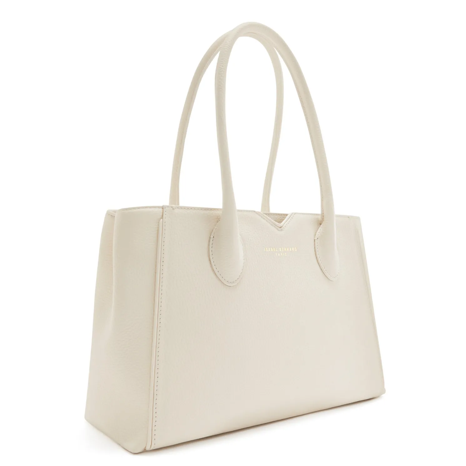 Honoré Cloe Midi crème leren handtas van kalfsleer