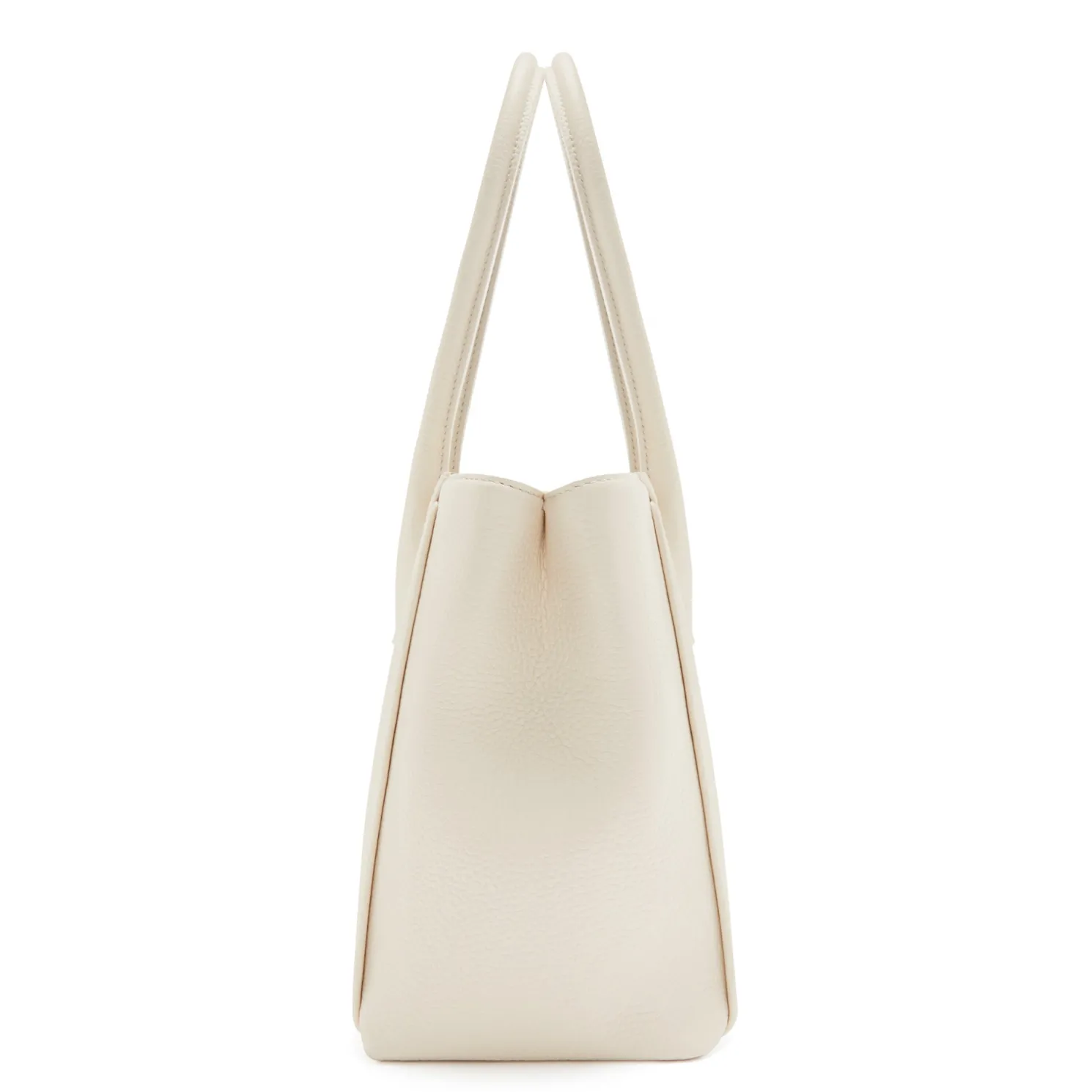 Honoré Cloe Midi crème leren handtas van kalfsleer