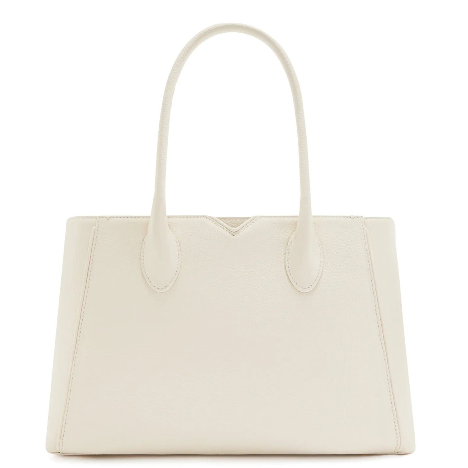 Honoré Cloe Midi crème leren handtas van kalfsleer