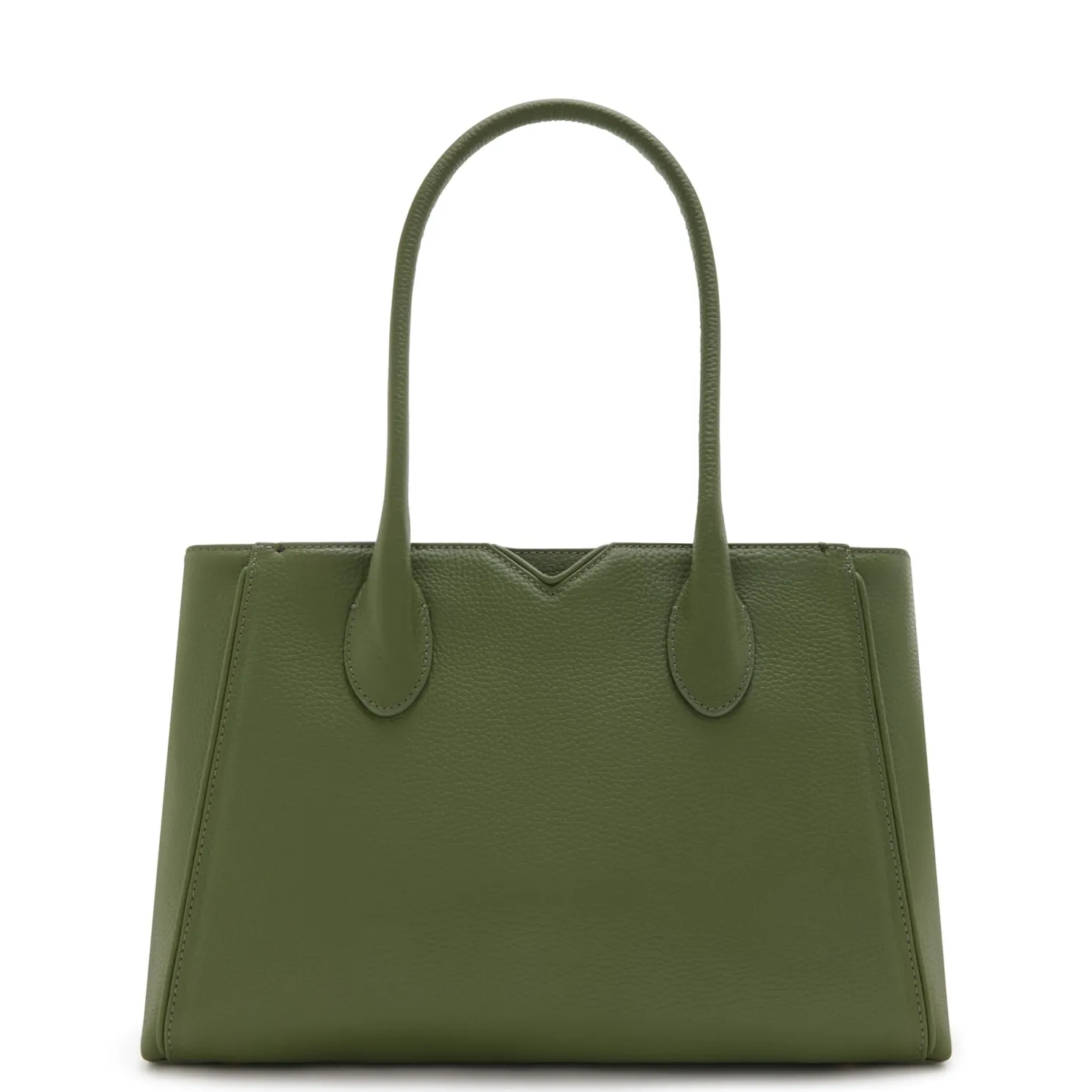 Honoré Cloe Midi groene leren handtas van kalfsleer