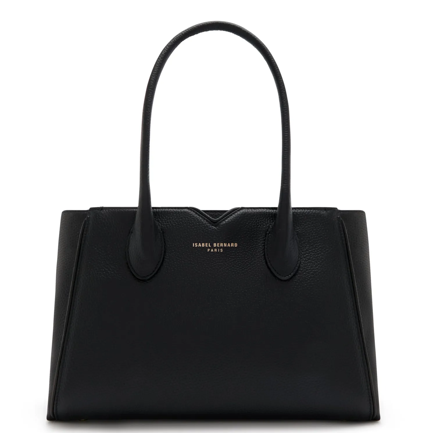 Honoré Cloe Midi zwarte leren handtas van kalfsleer