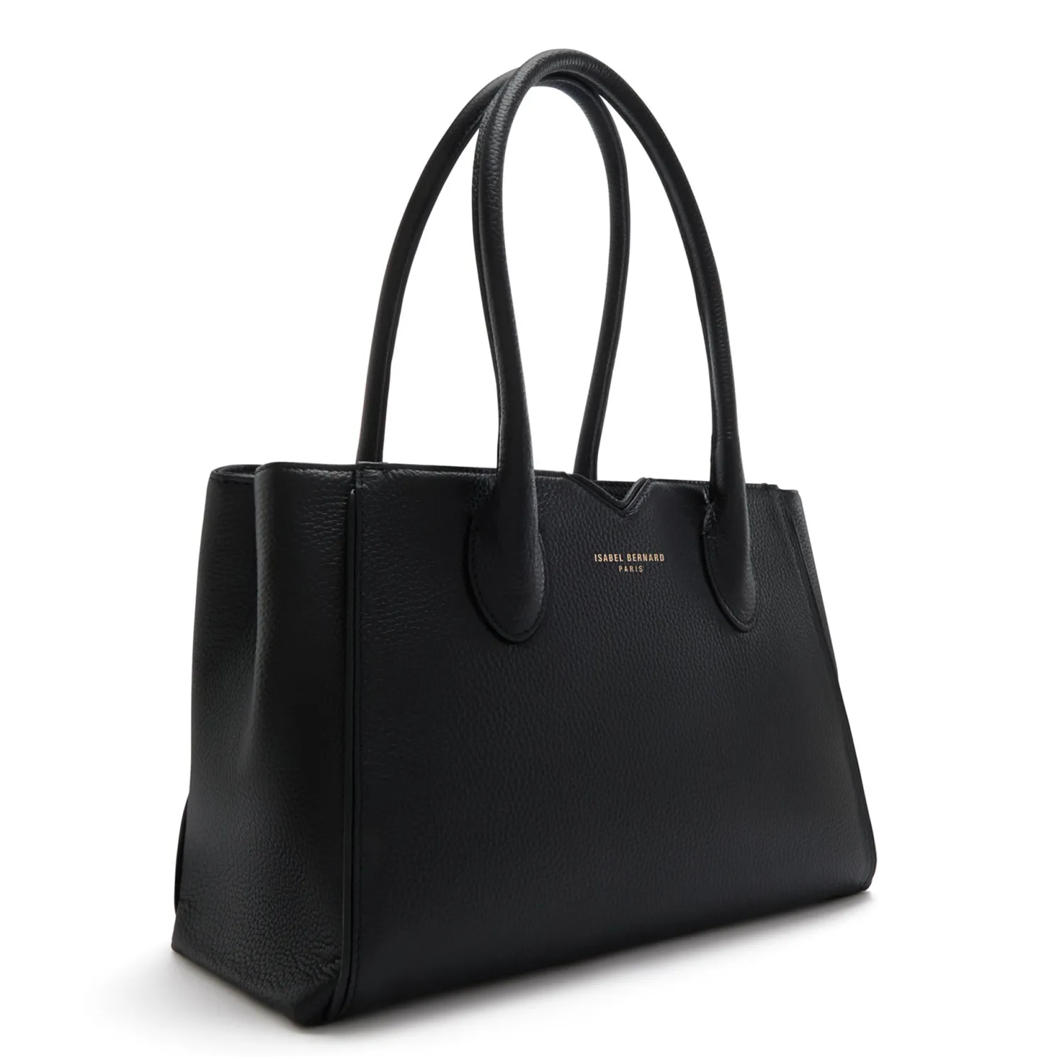 Honoré Cloe Midi zwarte leren handtas van kalfsleer