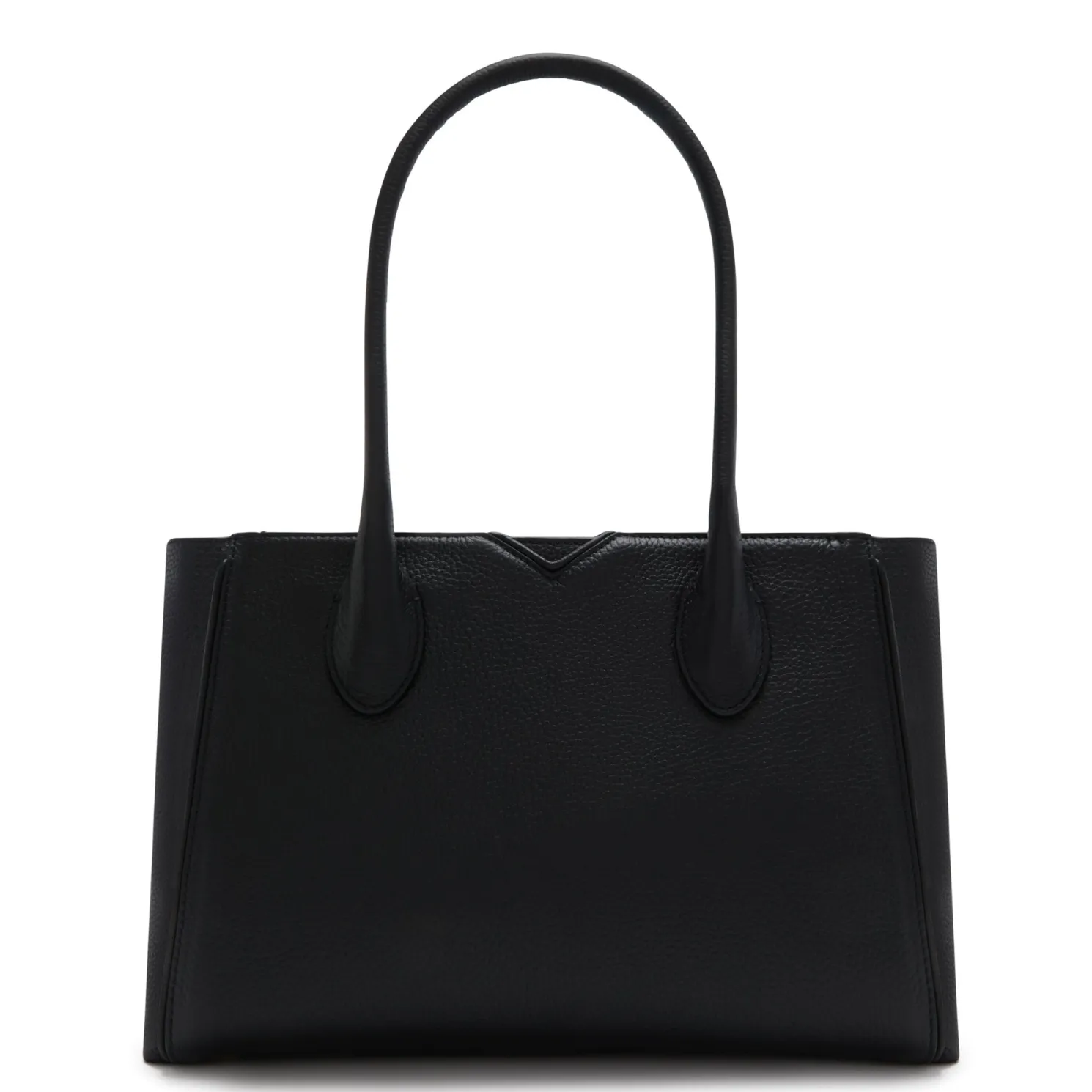 Honoré Cloe Midi zwarte leren handtas van kalfsleer