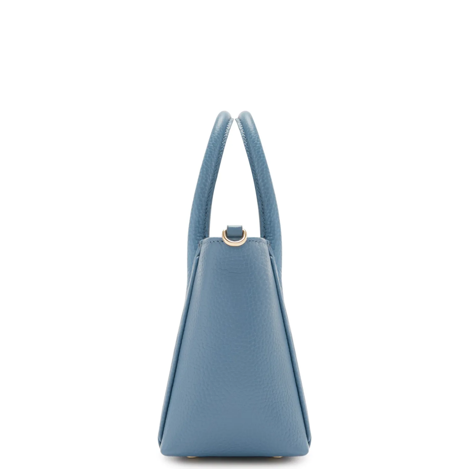 Honoré Cloe Mini blauwe leren handtas van kalfsleer