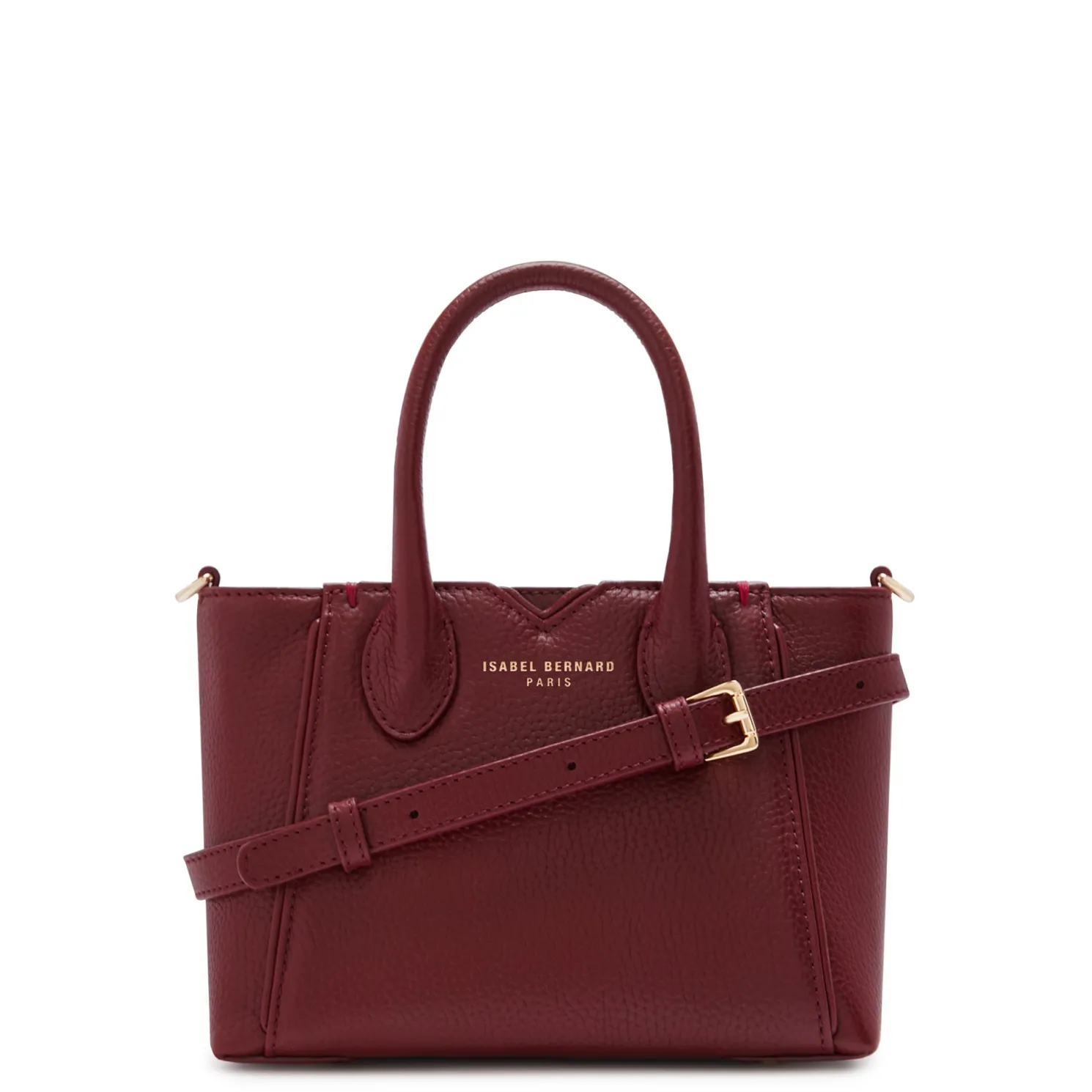 Honoré Cloe Mini bordeaux leren handtas van kalfsleer