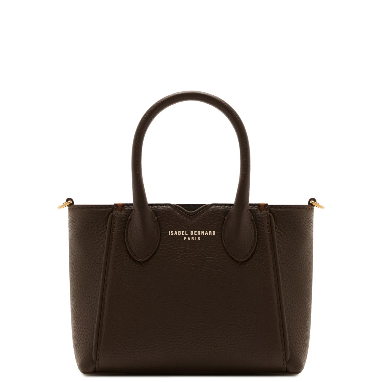 Honoré Cloe Mini bruine leren handtas van kalfsleer