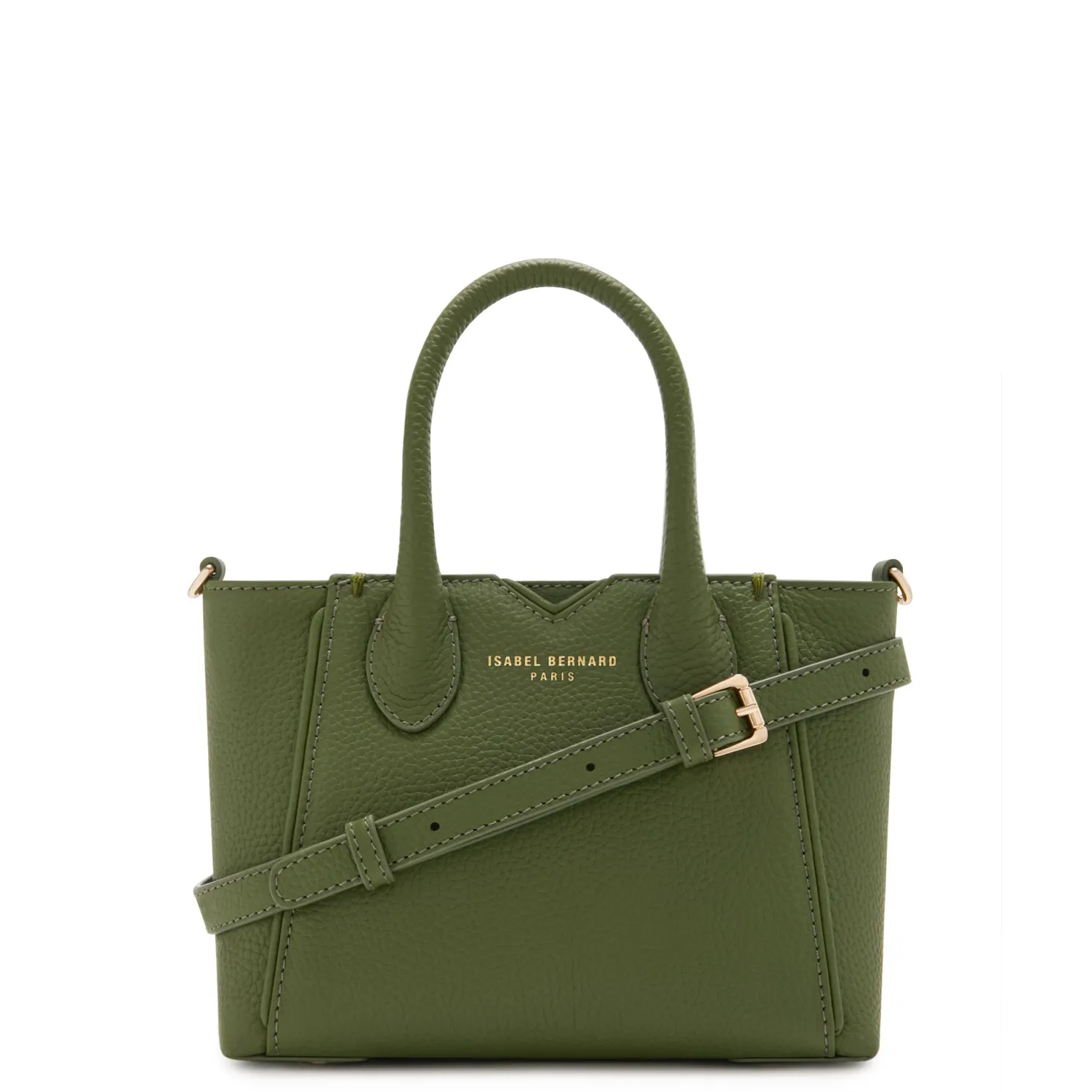 Honoré Cloe Mini groene leren handtas van kalfsleer