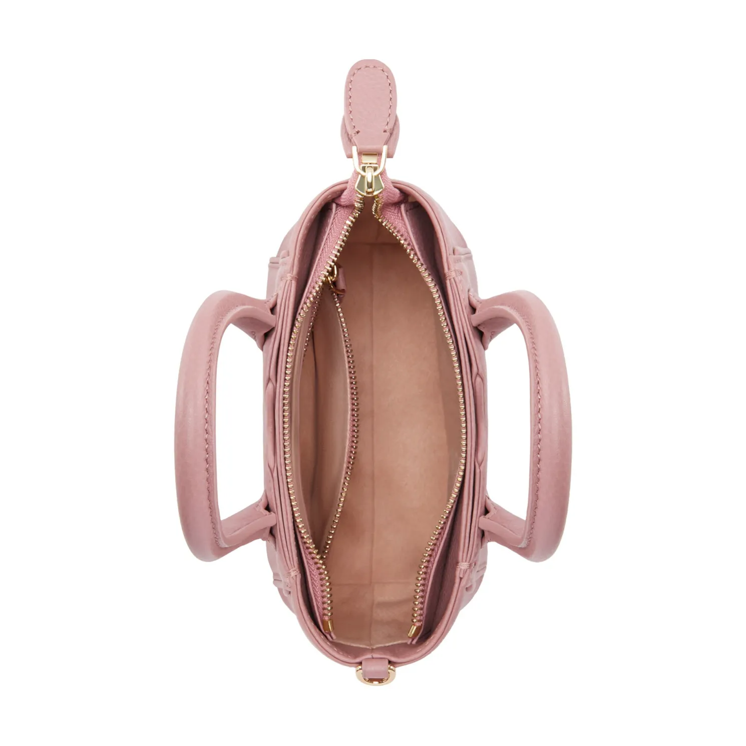 Honoré Cloe Mini roze leren handtas van kalfsleer