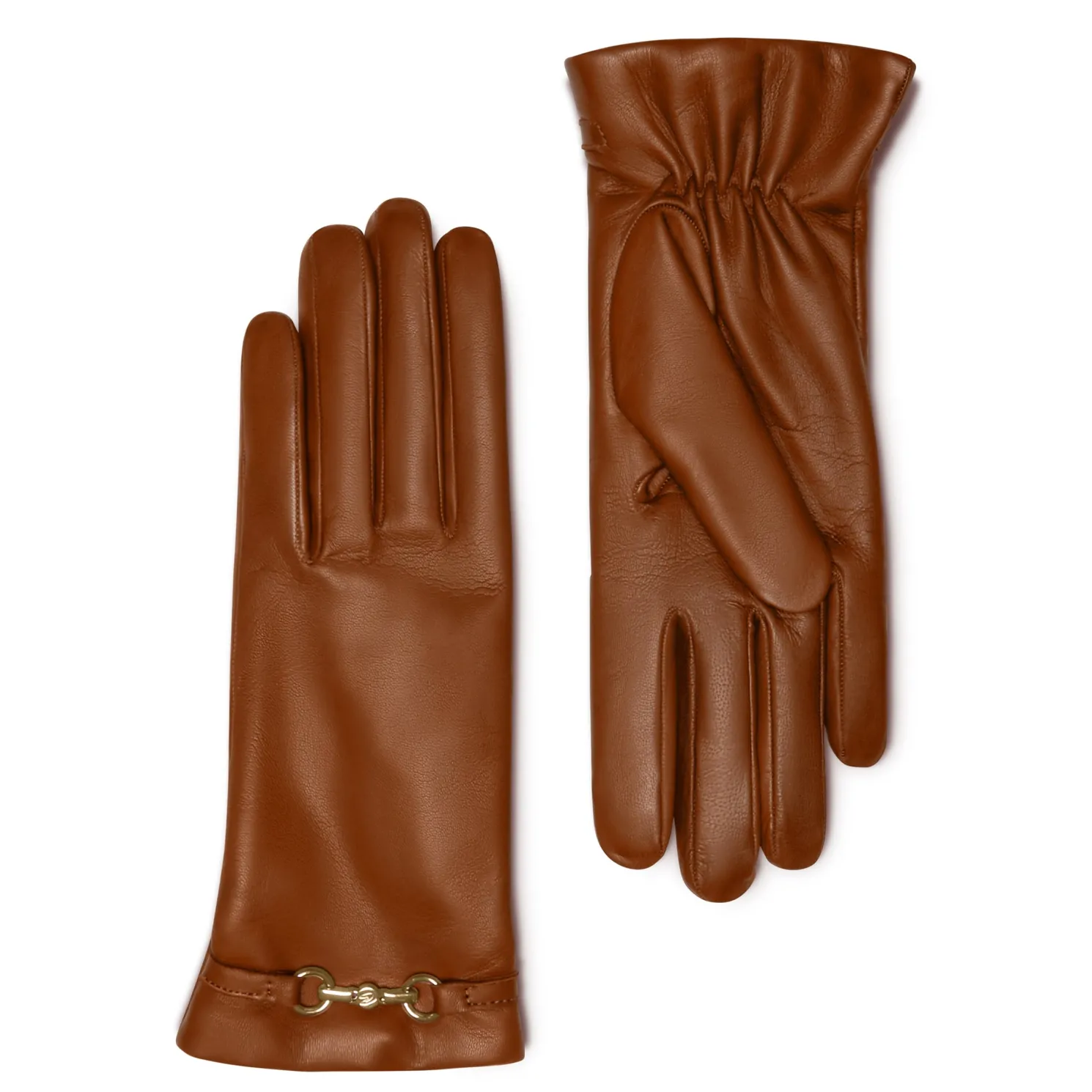 Honoré Eleanor cognac leren handschoenen van geitenleer