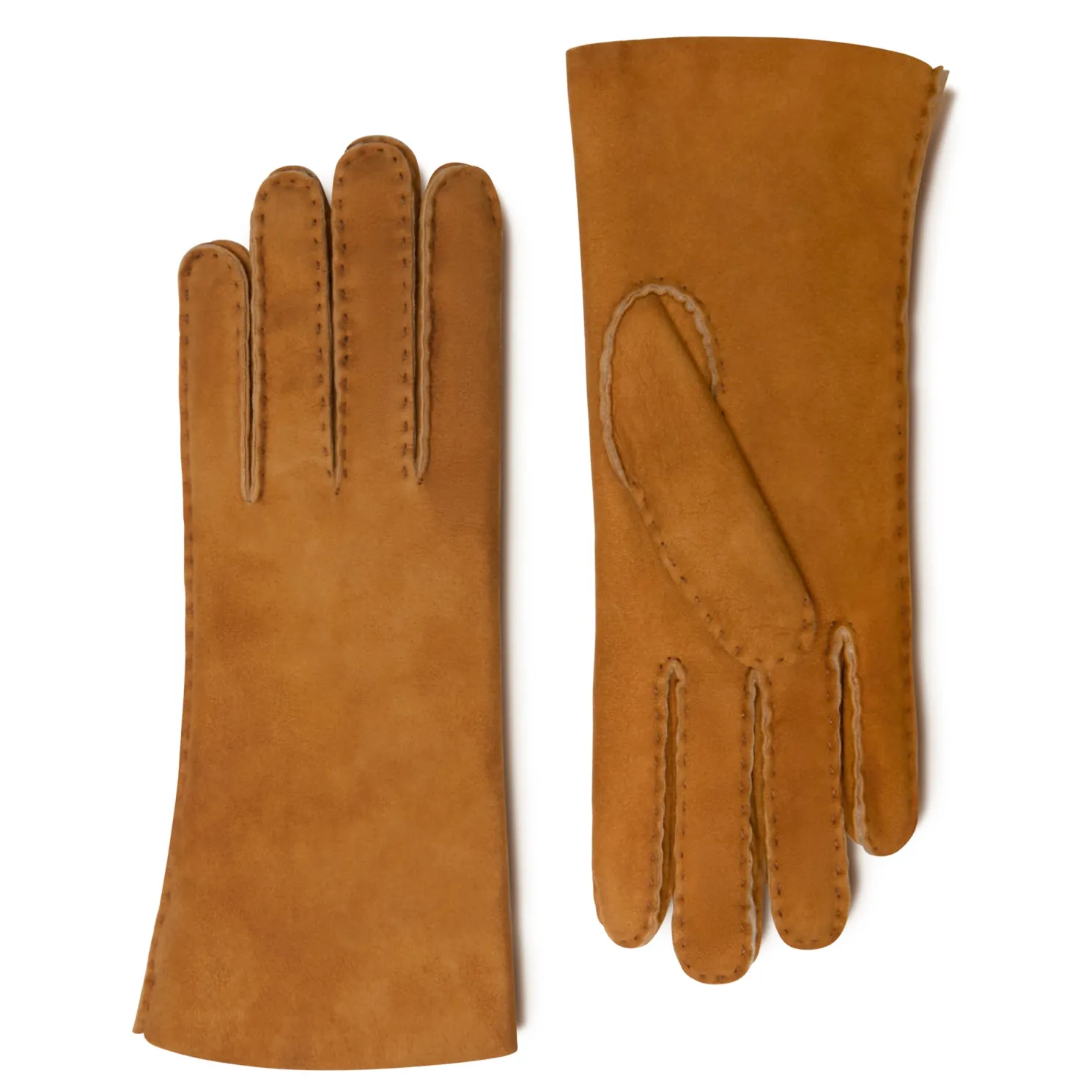 Honoré Eleanor cognac leren handschoenen van geitenleer