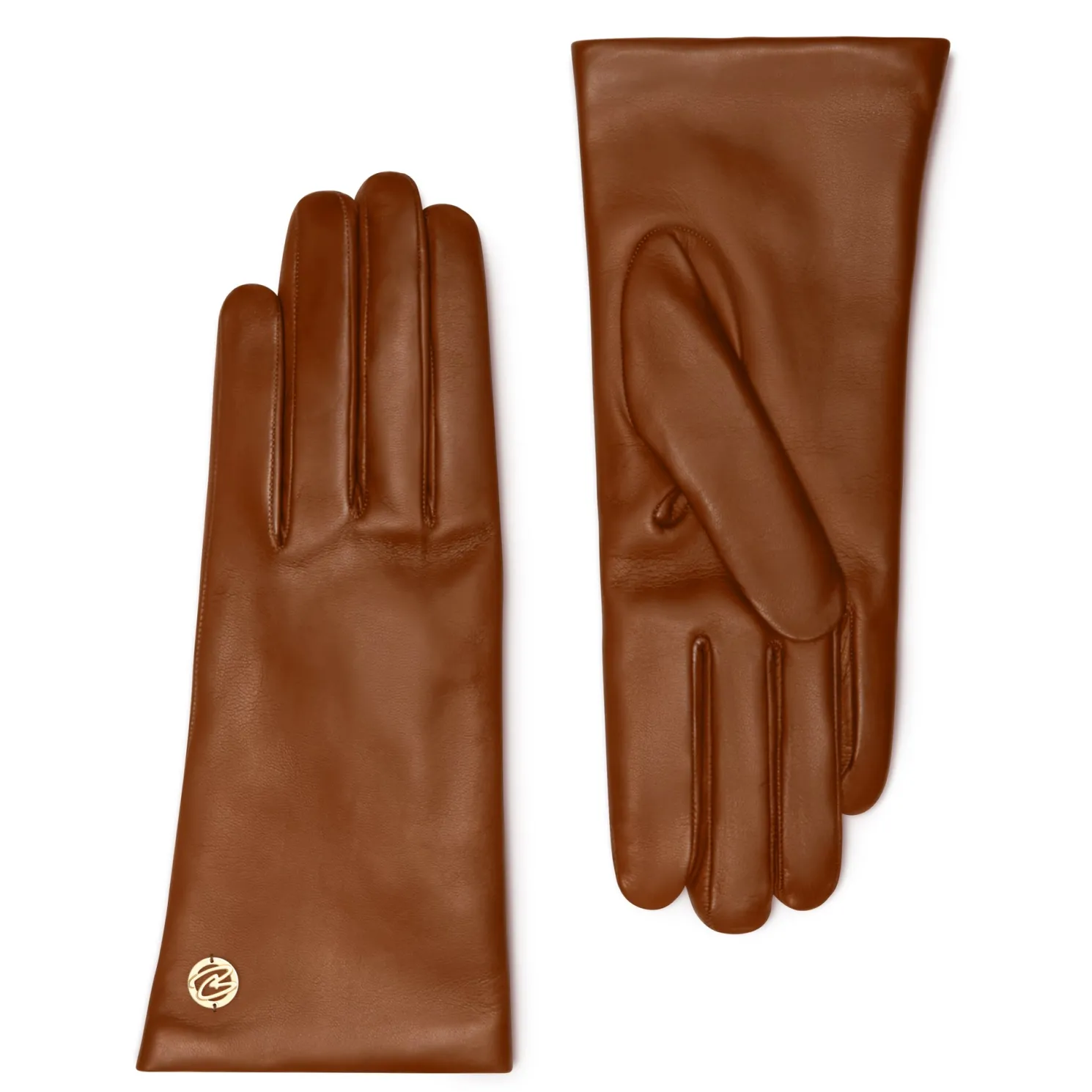 Honoré Eleanor cognac leren handschoenen van geitenleer