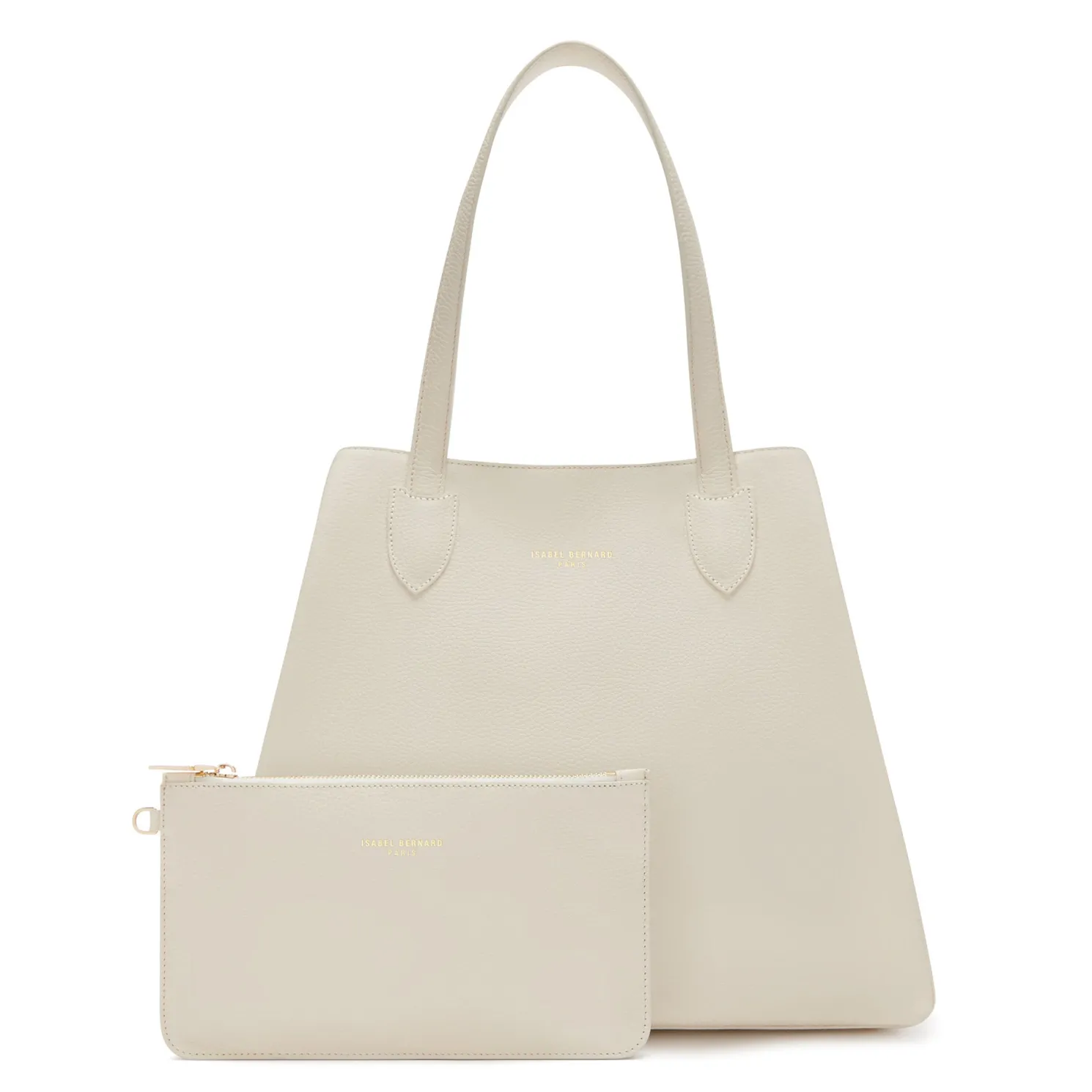 Honoré Francine crème leren shopper van kalfsleer