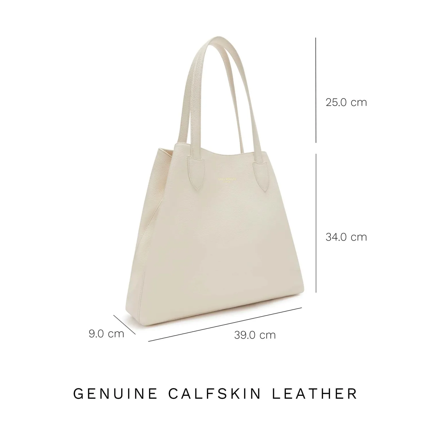 Honoré Francine crème leren shopper van kalfsleer