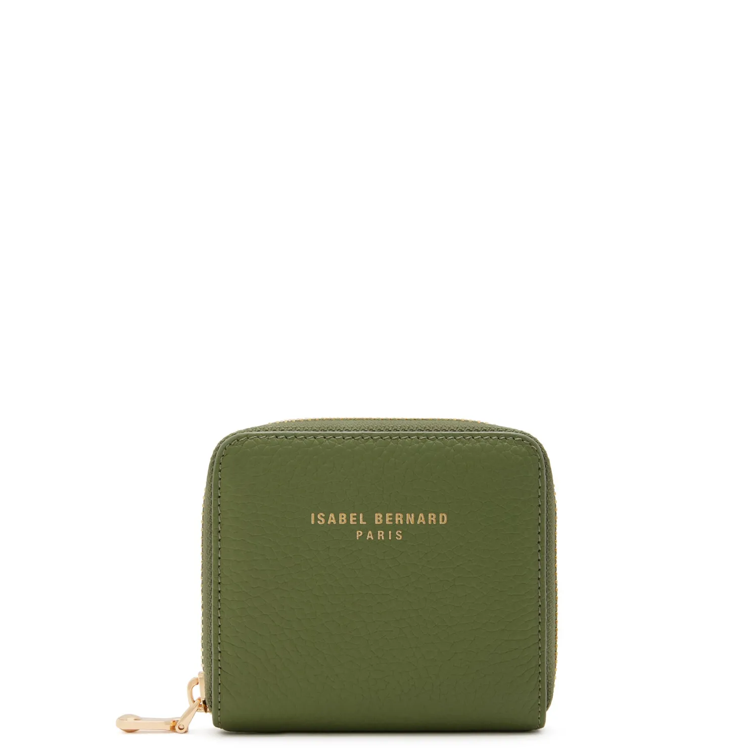 Honoré Jules groene leren ritsportemonnee van kalfsleer