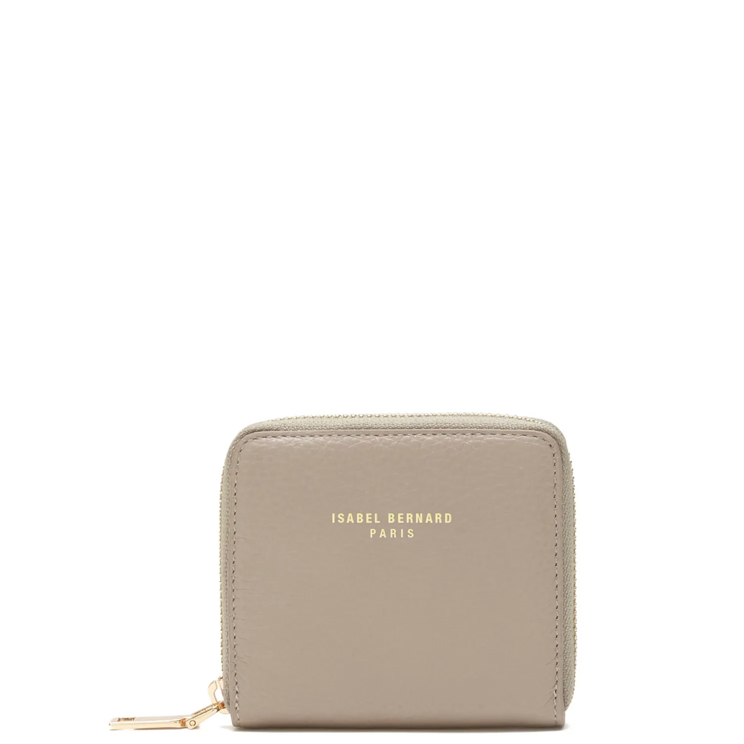 Honoré Jules taupe leren ritsportemonnee van kalfsleer