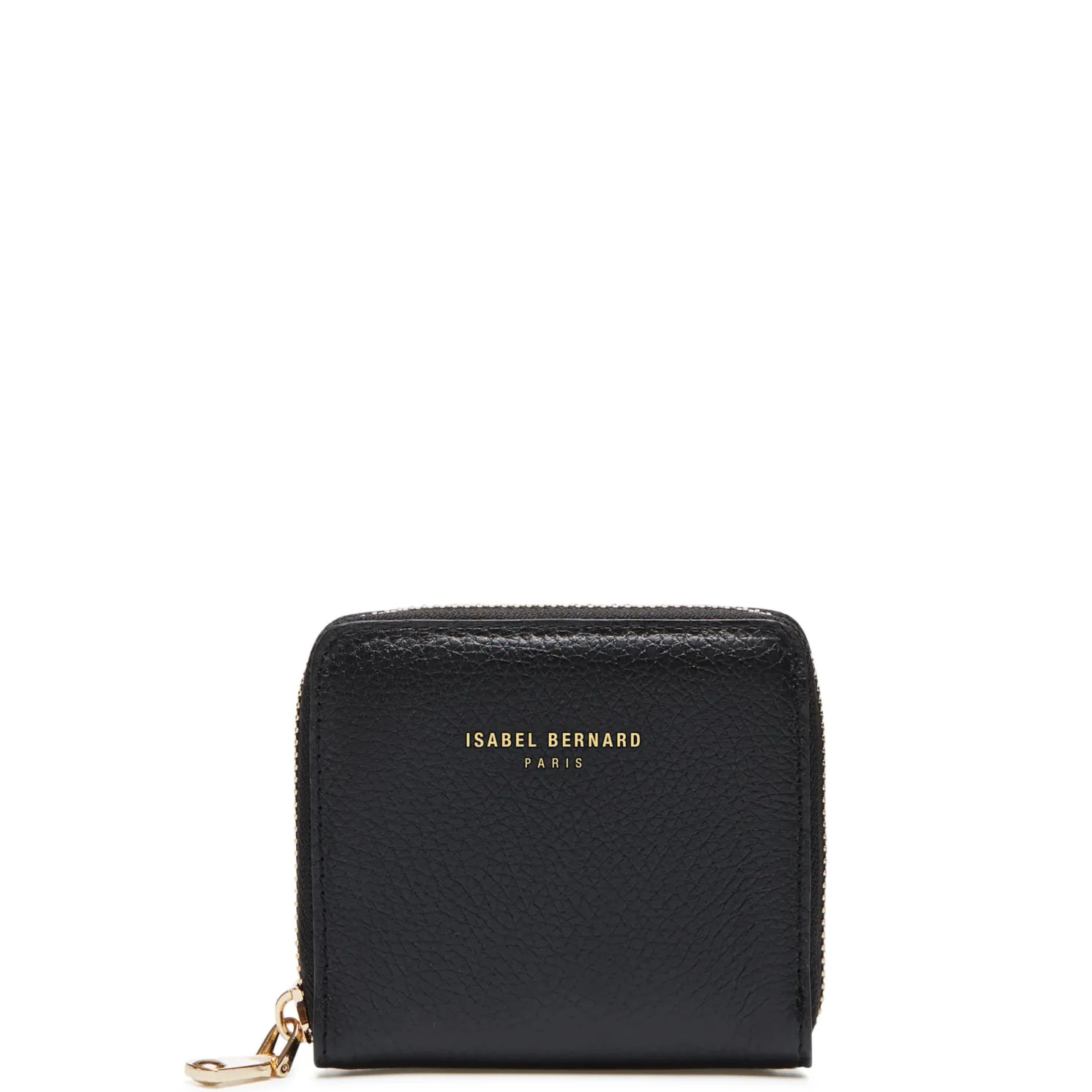 Honoré Jules zwarte leren ritsportemonnee van kalfsleer