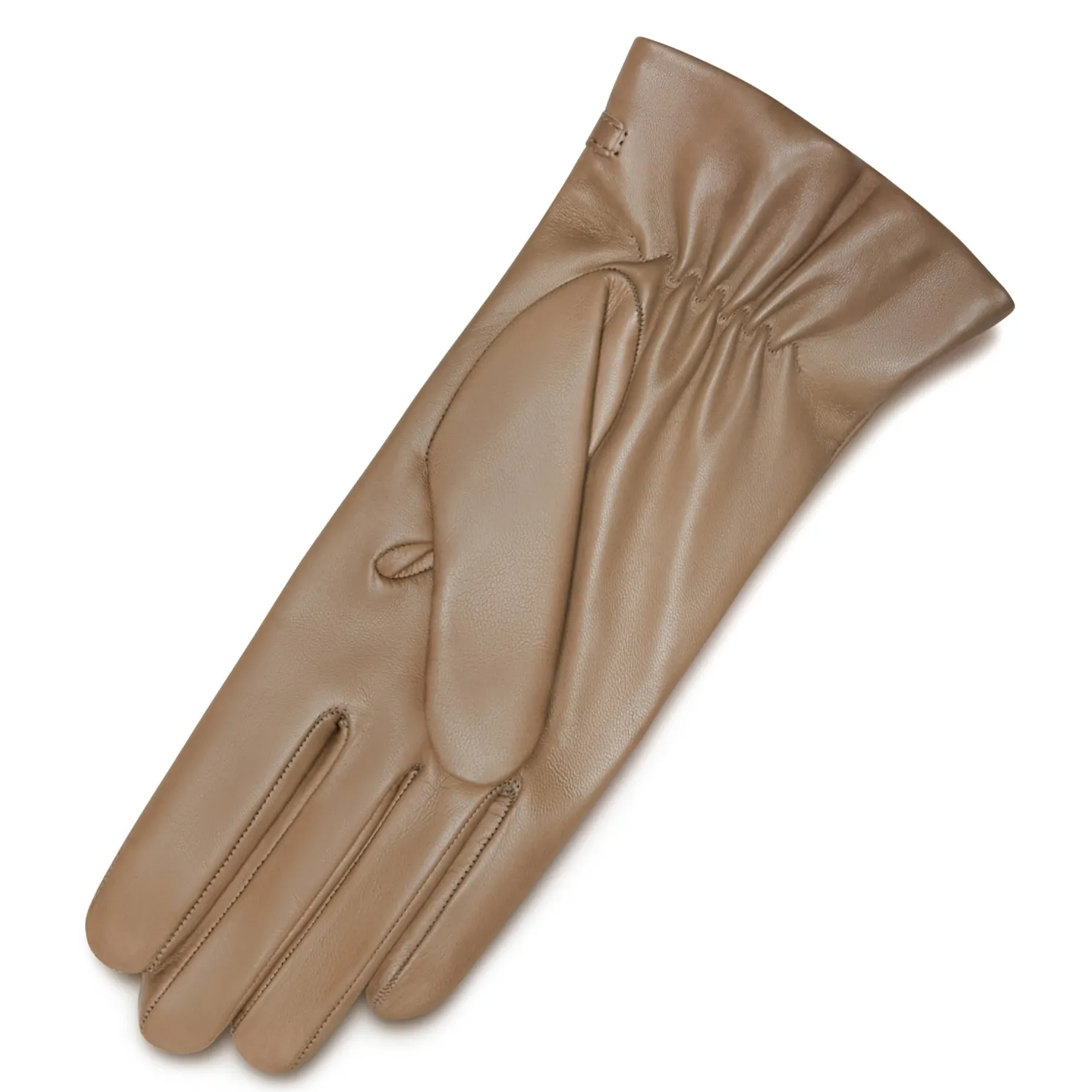 Honoré Marcelia taupe leren handschoenen van geitenleer