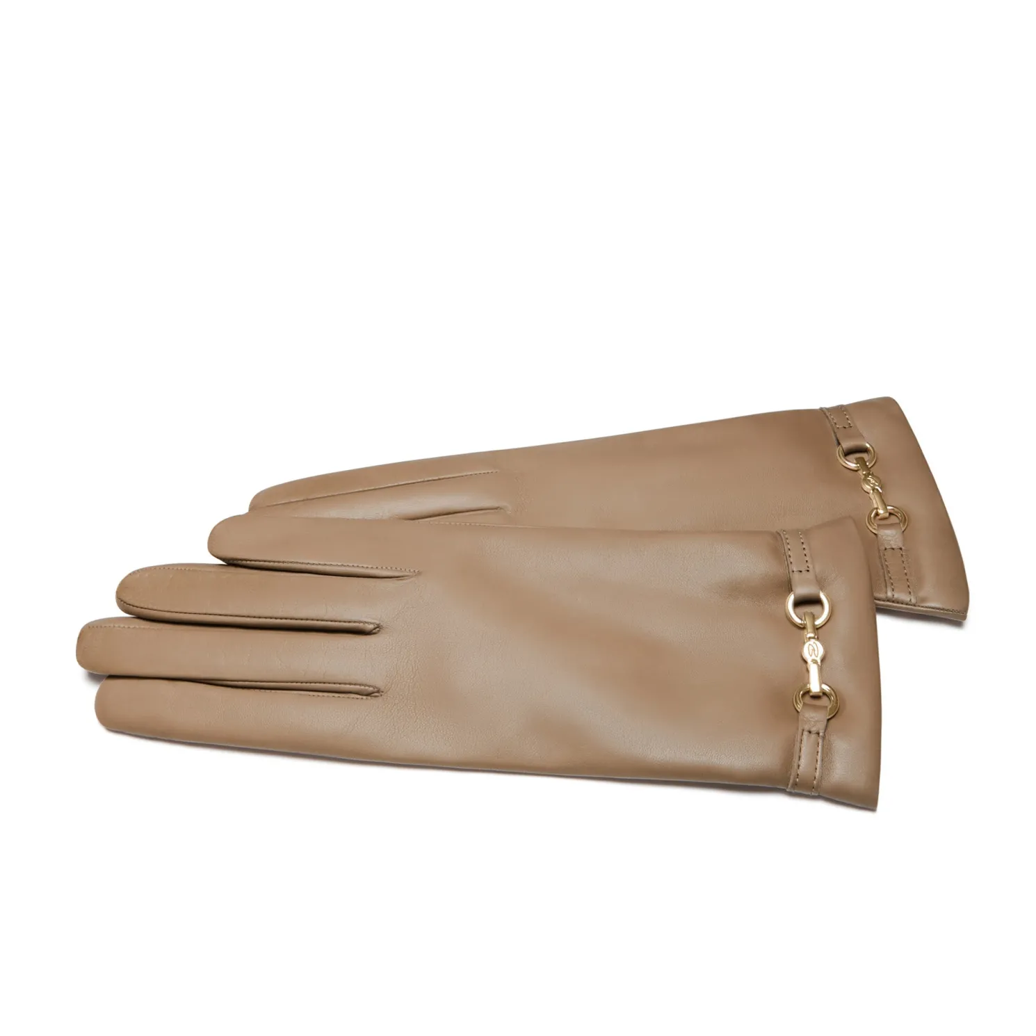 Honoré Marcelia taupe leren handschoenen van geitenleer