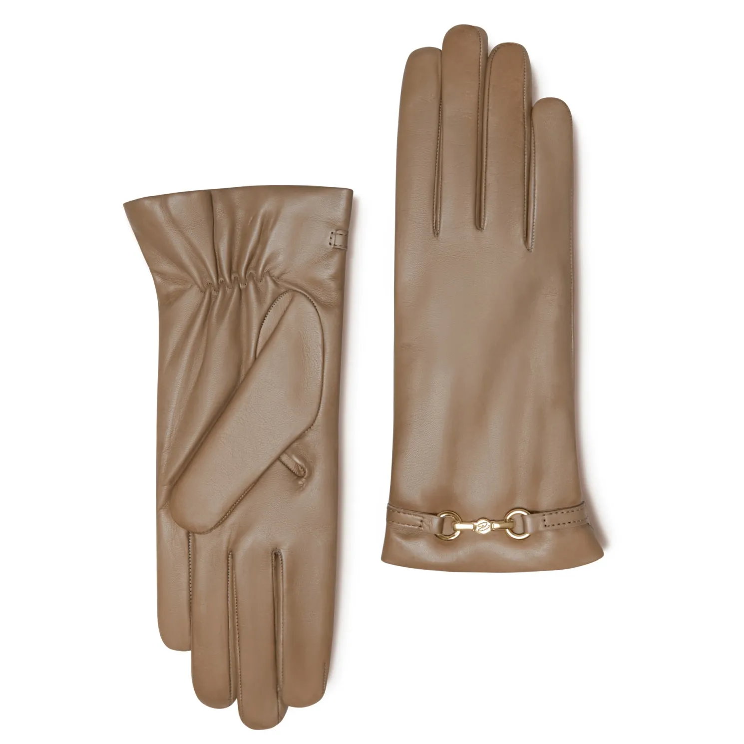 Honoré Marcelia taupe leren handschoenen van geitenleer