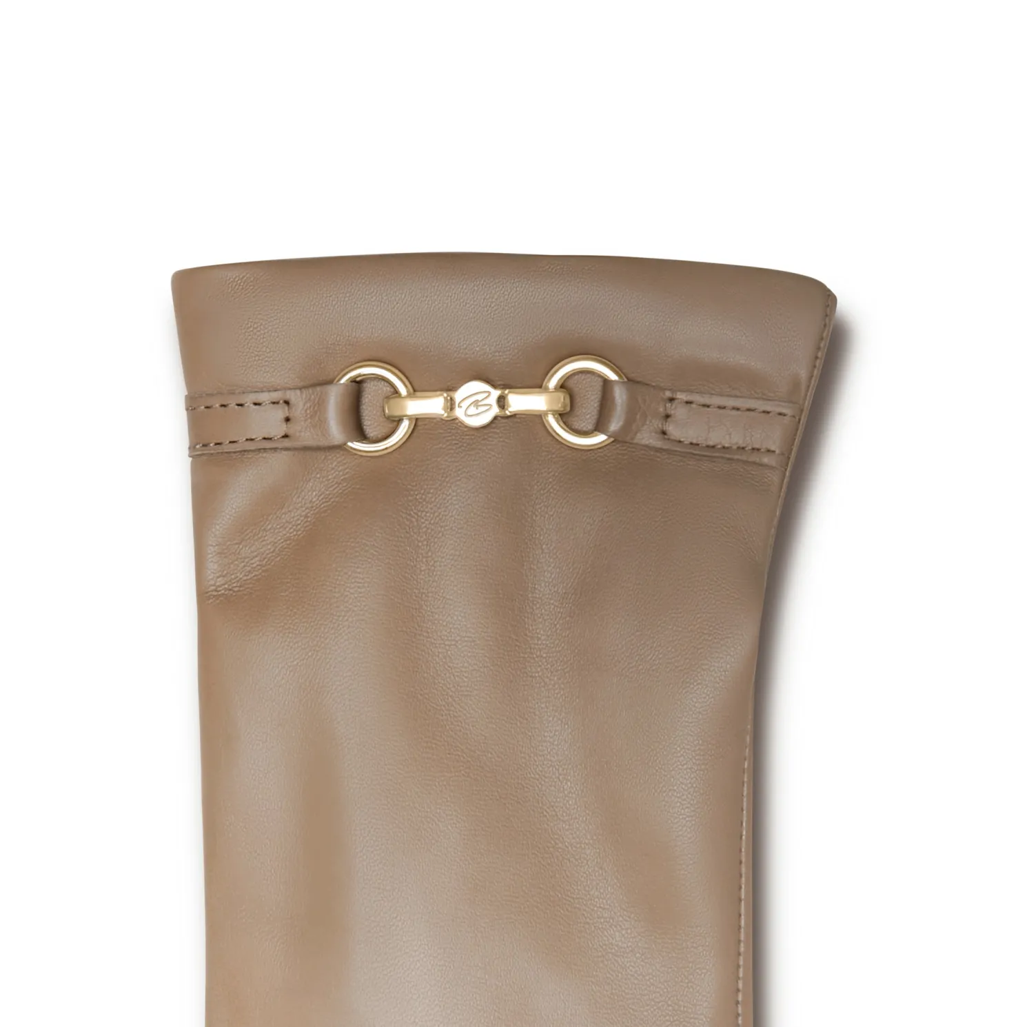 Honoré Marcelia taupe leren handschoenen van geitenleer