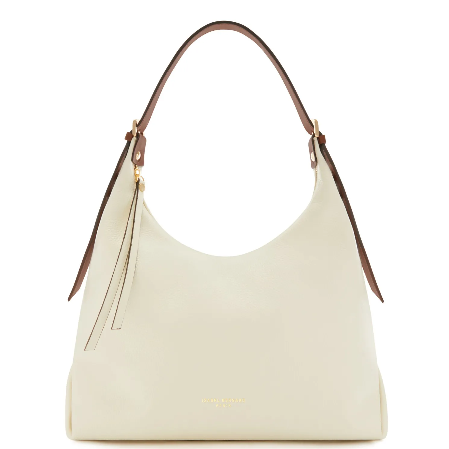 Honoré Muriel crème leren schoudertas van kalfsleer