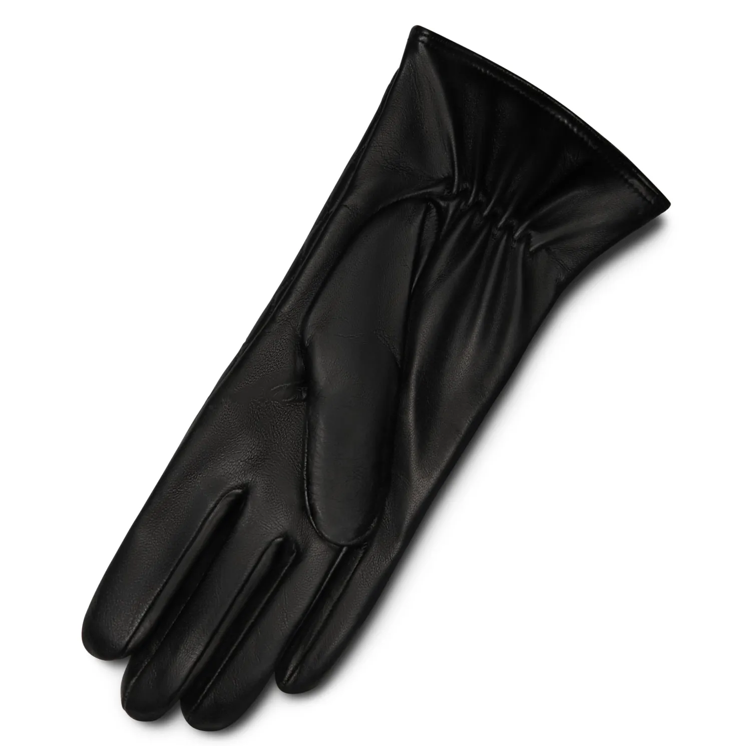 Honoré Rosette zwarte leren handschoenen van geitenleer