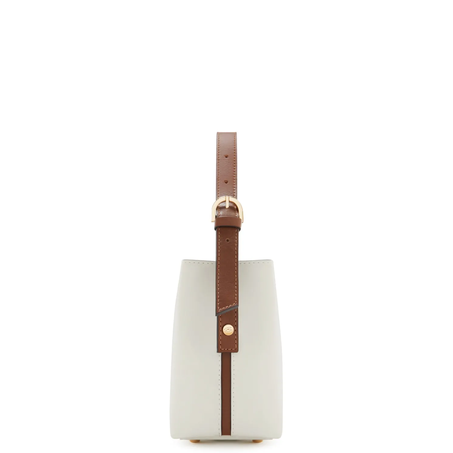 Honoré Adriane Mini witte leren handtas van kalfsleer