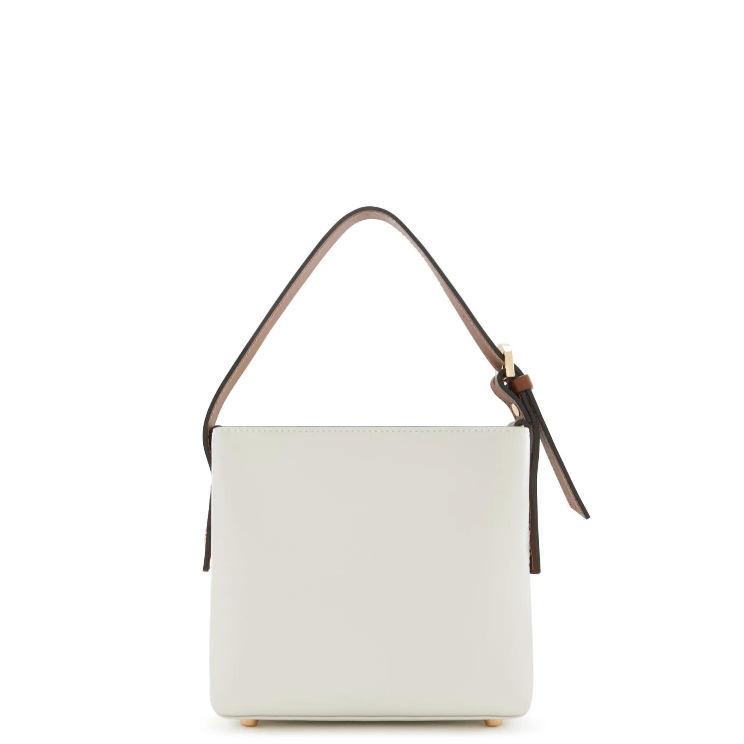 Honoré Adriane Mini witte leren handtas van kalfsleer