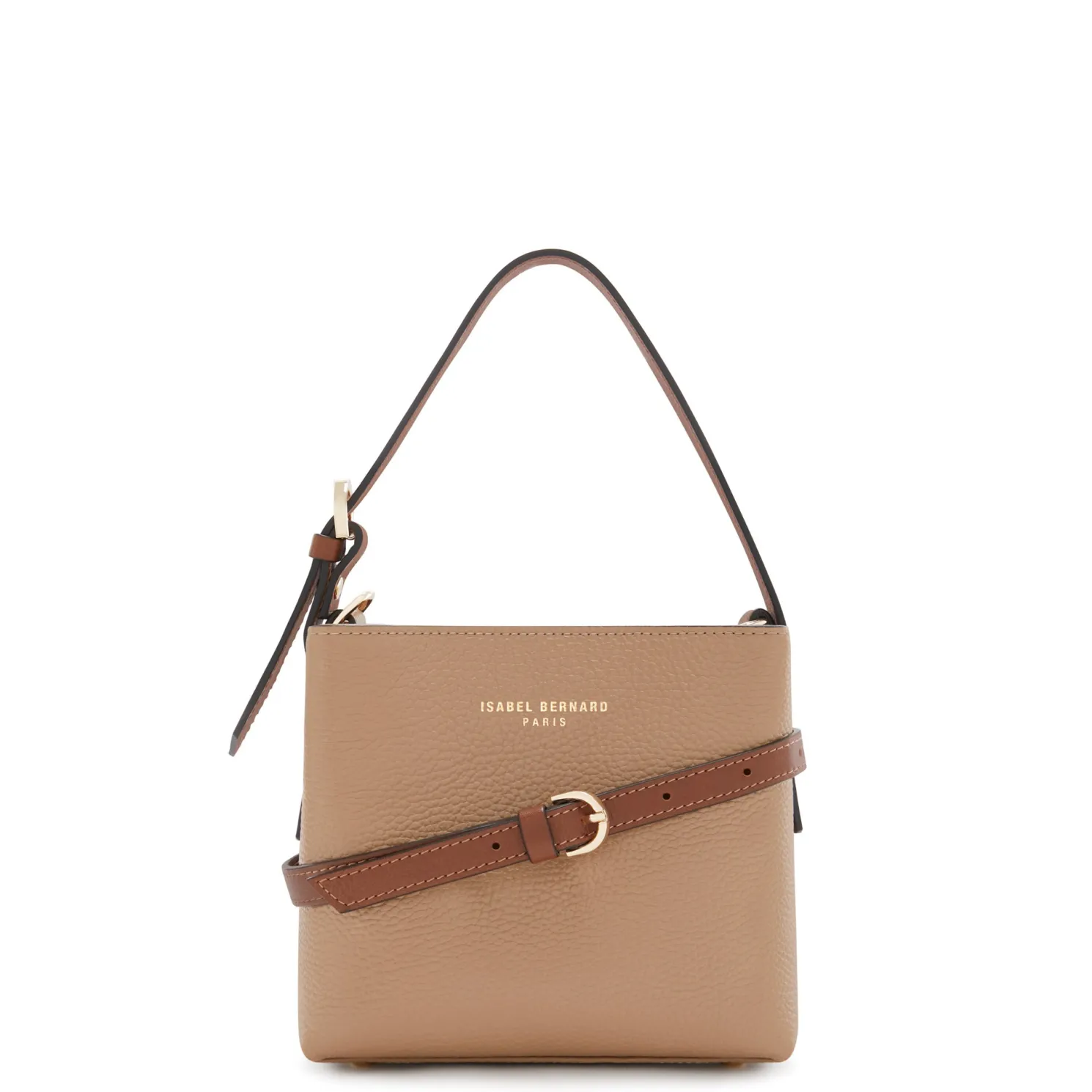 Honoré Adriane Mini beige leren handtas van kalfsleer
