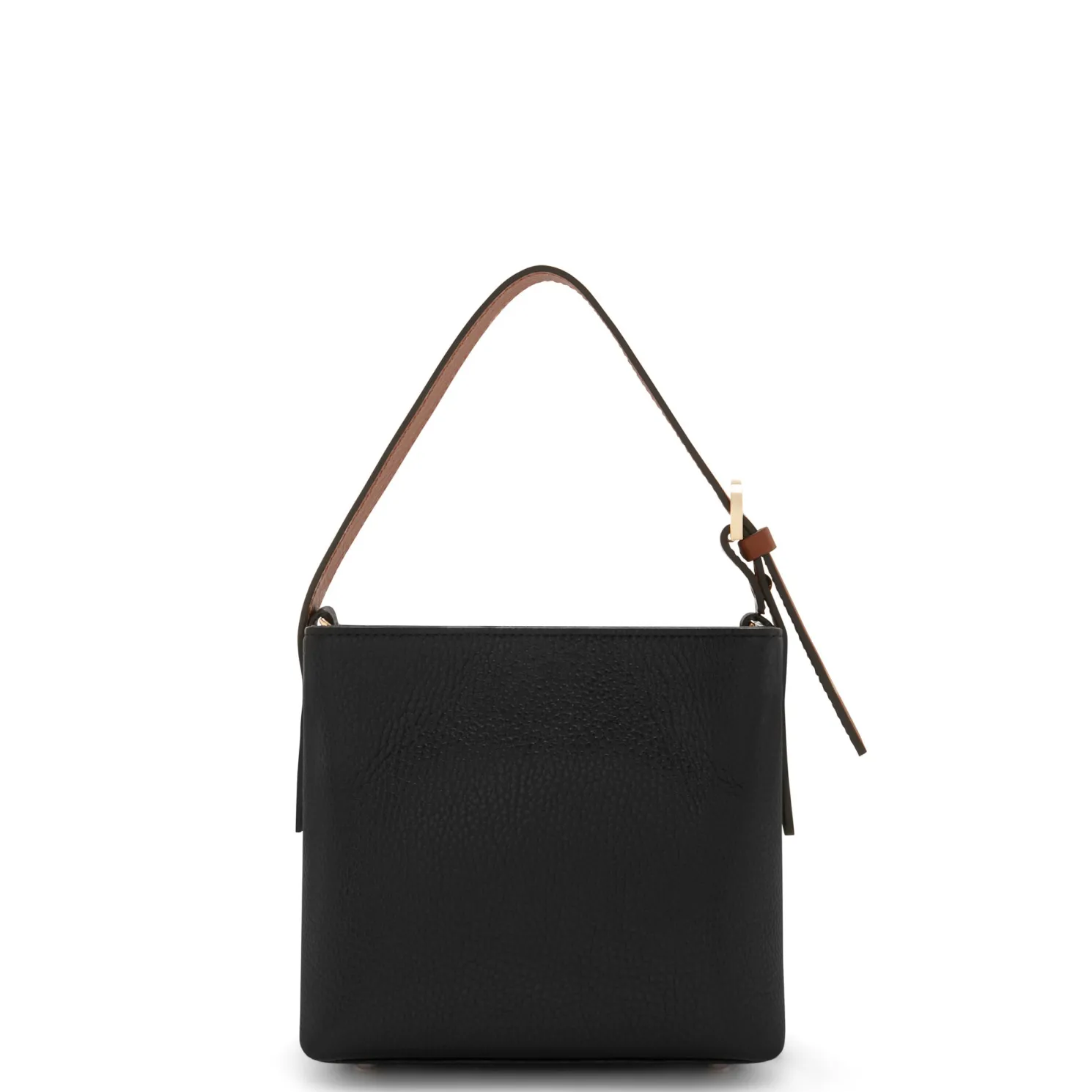 Honoré Adriane Mini zwarte leren handtas van kalfsleer