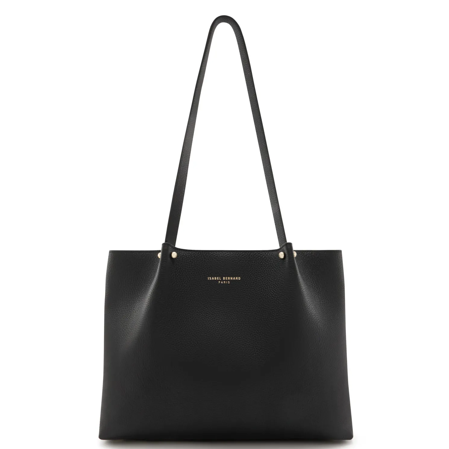 Honoré Nata zwarte leren shopper van kalfsleer