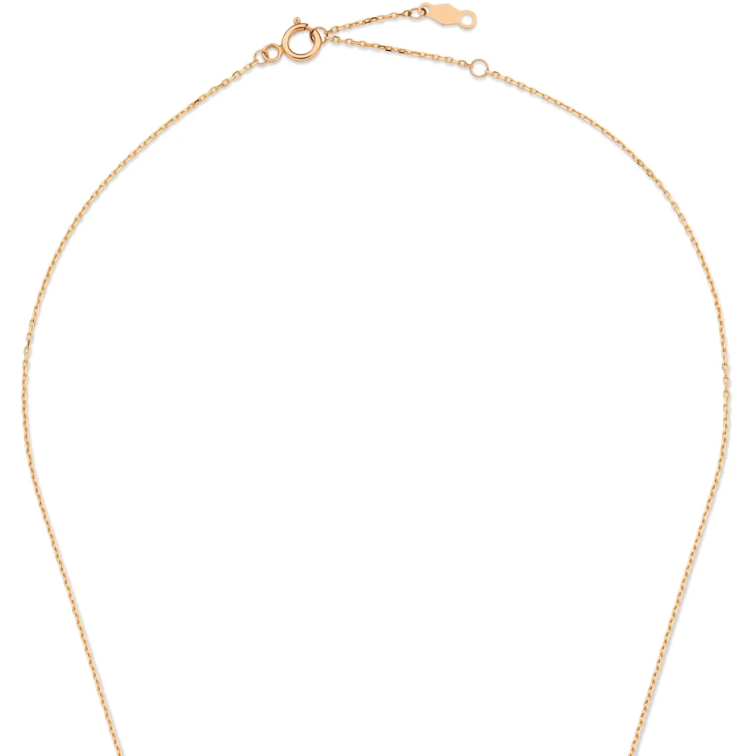 La Concorde Amore 14 karaat rosé gouden collier met hartje