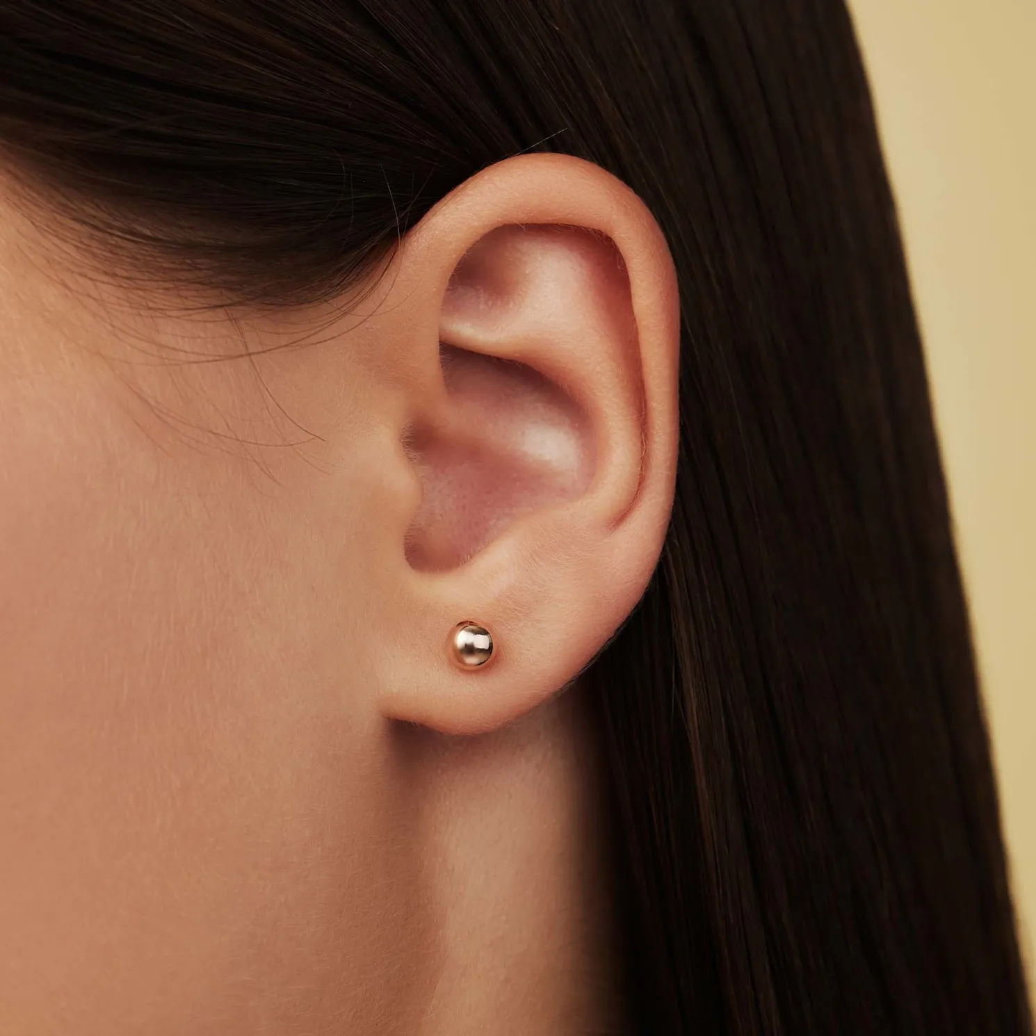 La Concorde Finou 14 karaat rosé gouden oorknoppen met bolletje