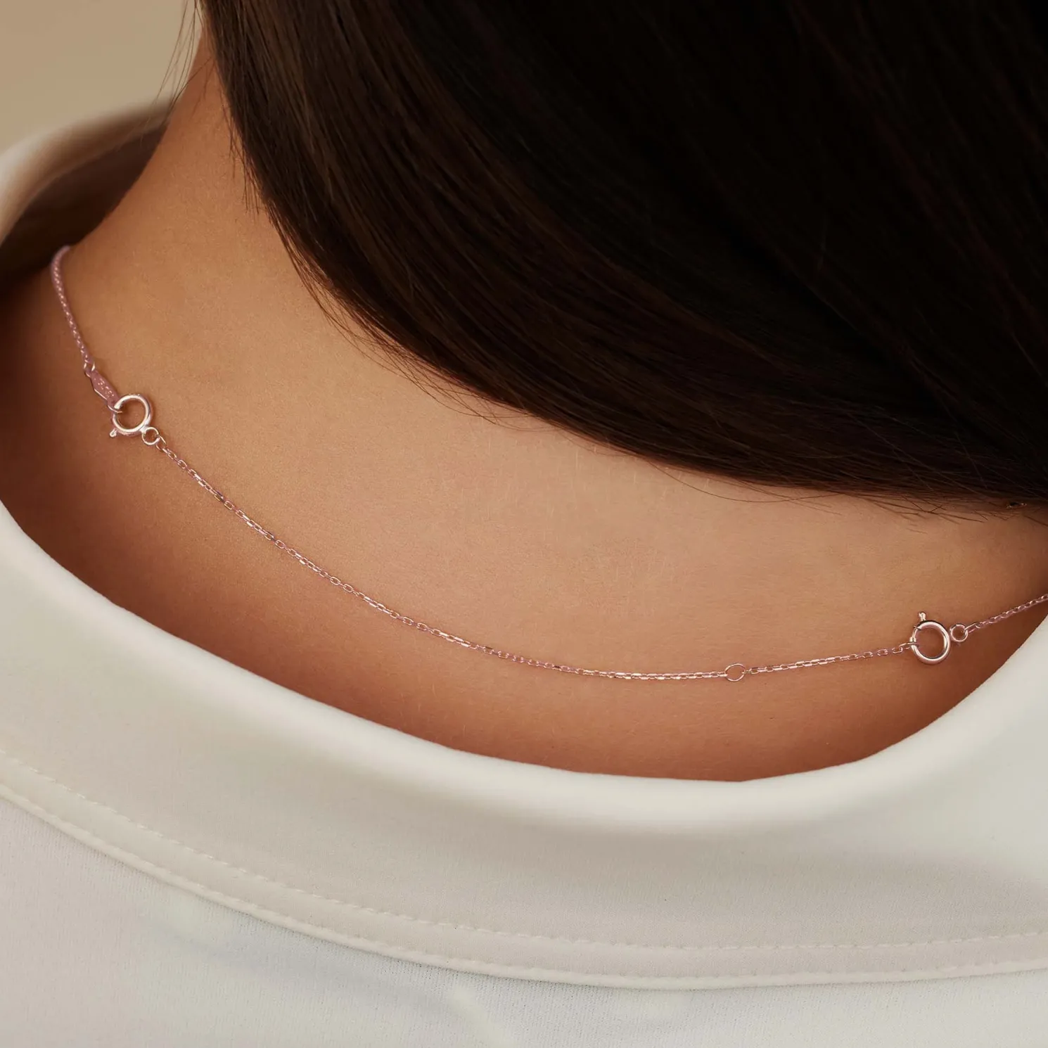 La Concorde Nicole 14 karaat rosé gouden collier verlengstuk