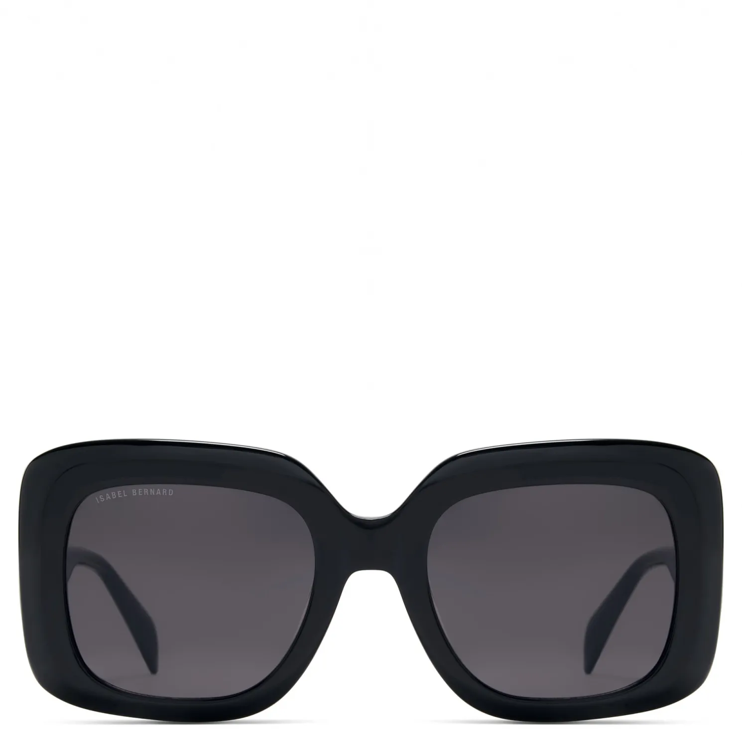 La Villette Rive zwarte vierkante zonnebril met zwarte glazen