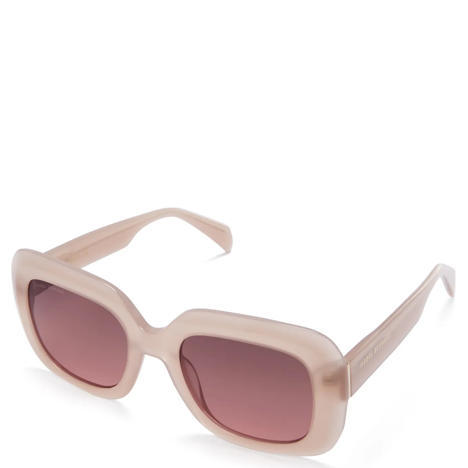 La Villette Rive zacht roze vierkante zonnebril