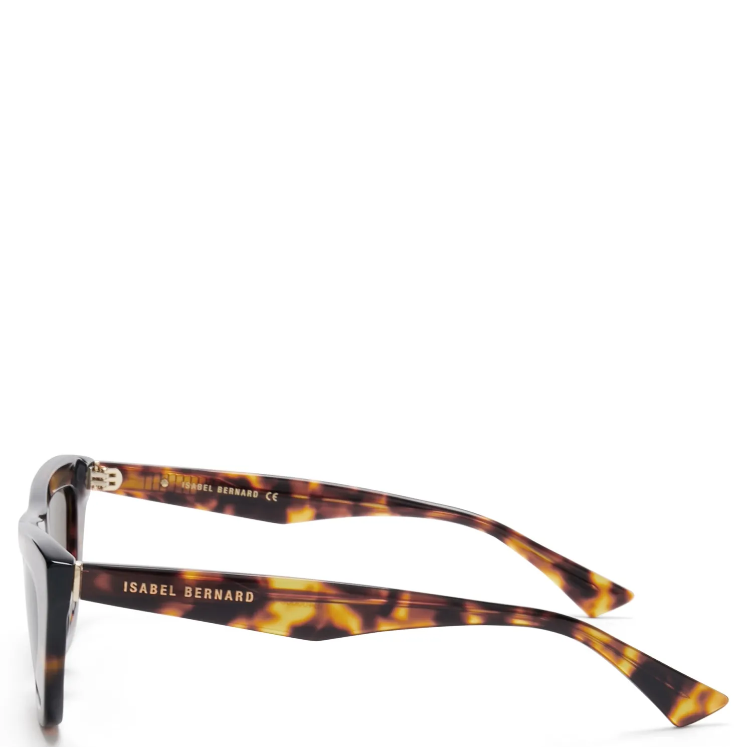 La Villette Roselin bruin tortoise cat eye zonnebril met bruine glazen