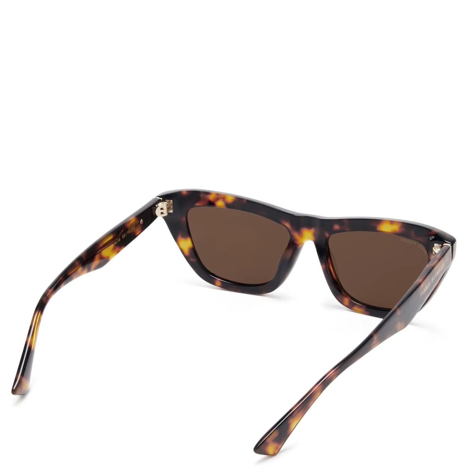 La Villette Roselin bruin tortoise cat eye zonnebril met bruine glazen
