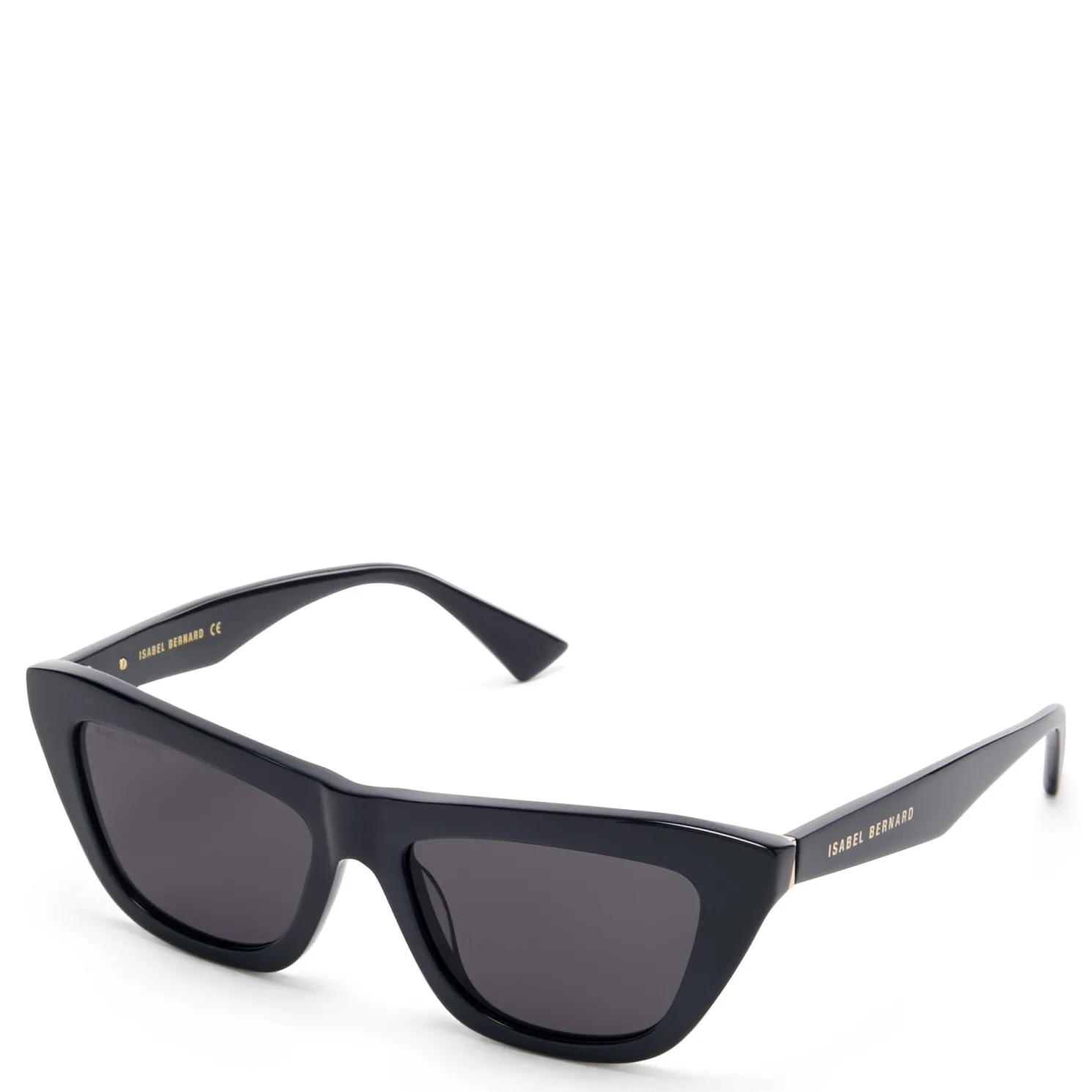 La Villette Roselin zwarte cat eye zonnebril met zwarte glazen