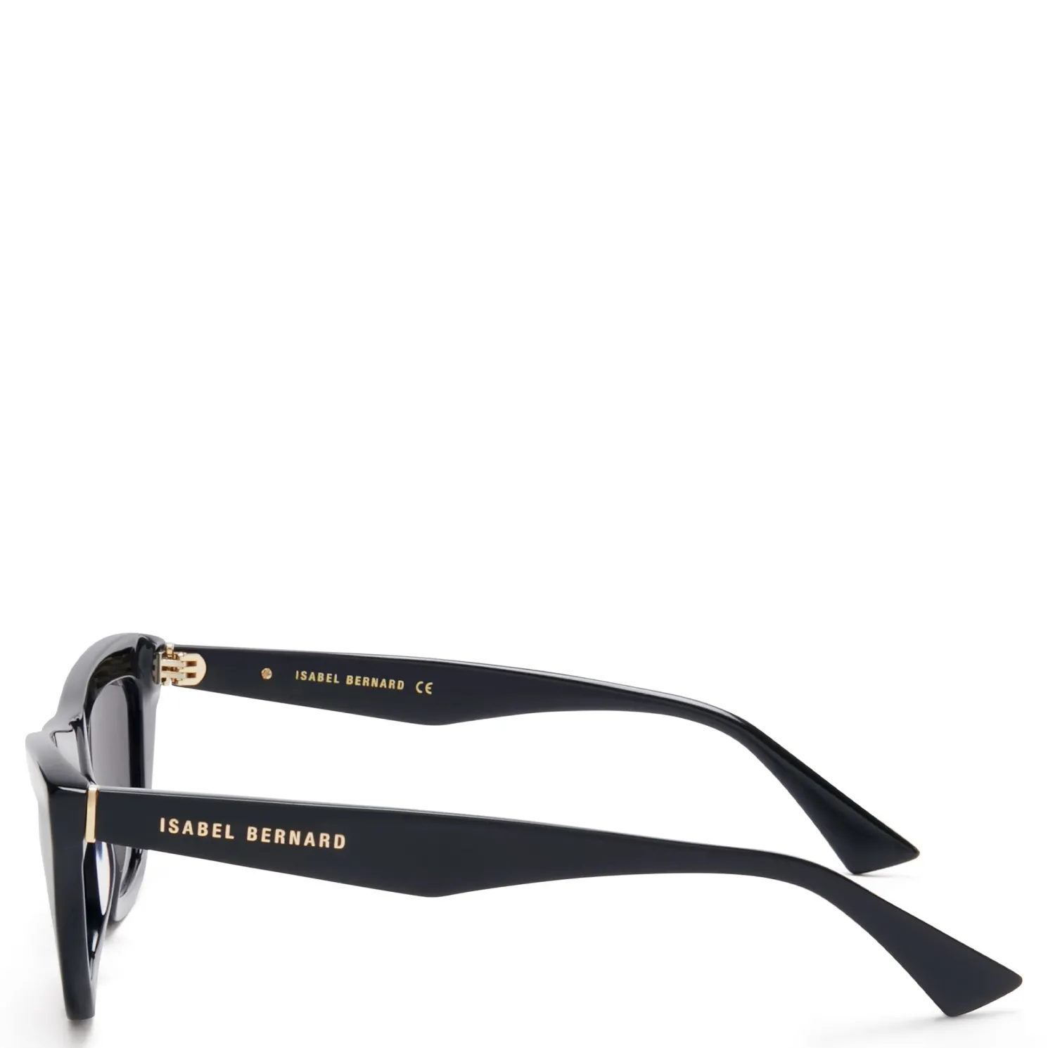 La Villette Roselin zwarte cat eye zonnebril met zwarte glazen