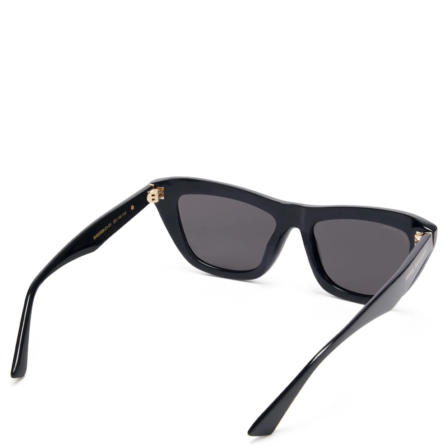 La Villette Roselin zwarte cat eye zonnebril met zwarte glazen