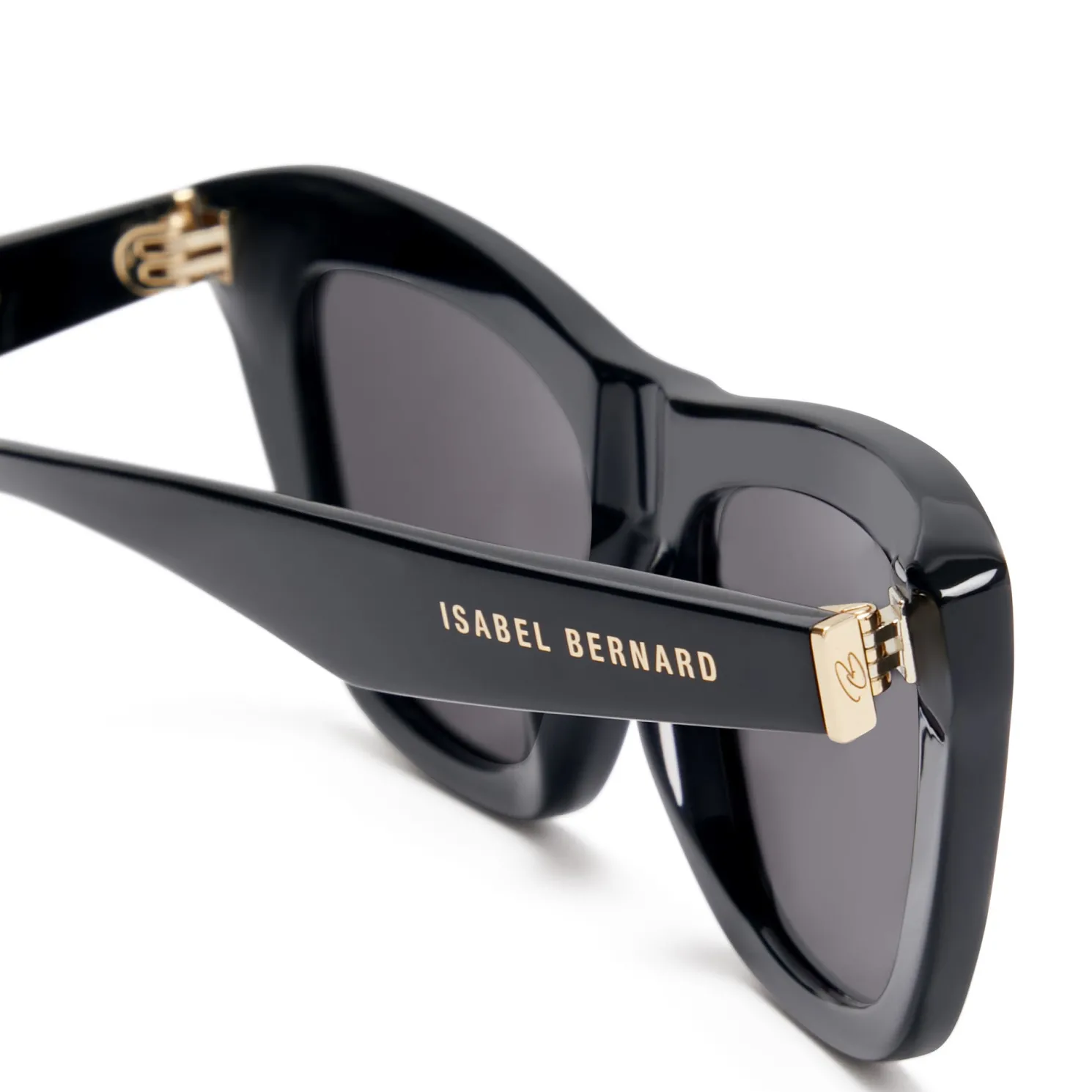 La Villette Roselin zwarte cat eye zonnebril met zwarte glazen