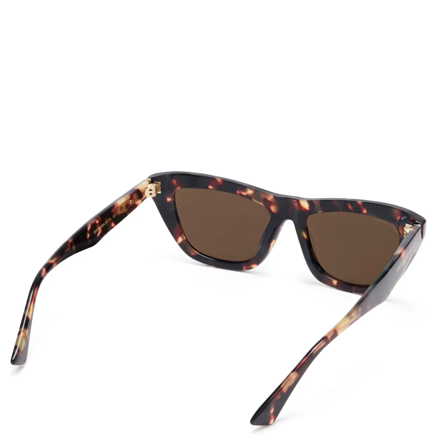 La Villette Roselin bruin tortoise cat eye zonnebril met bruine glazen